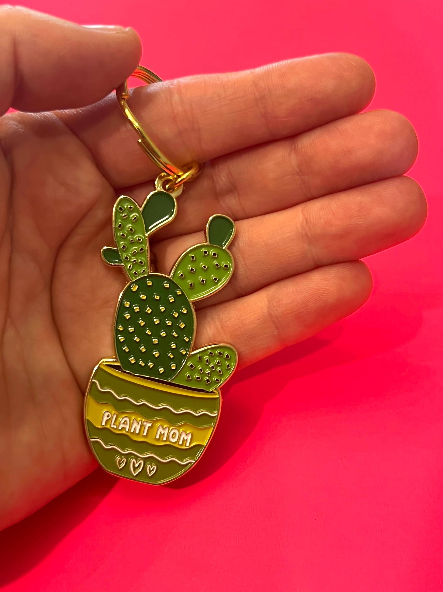 Plant Mom Keychain