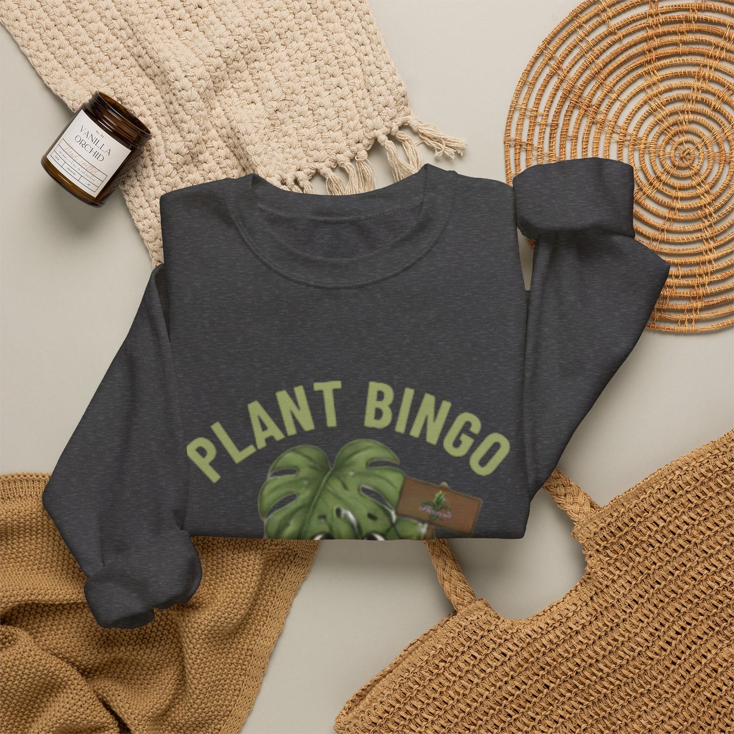 Plant Bingo Sweatshirt – "Winning is Rooted in Luck & Love" Plant Lover Crewneck