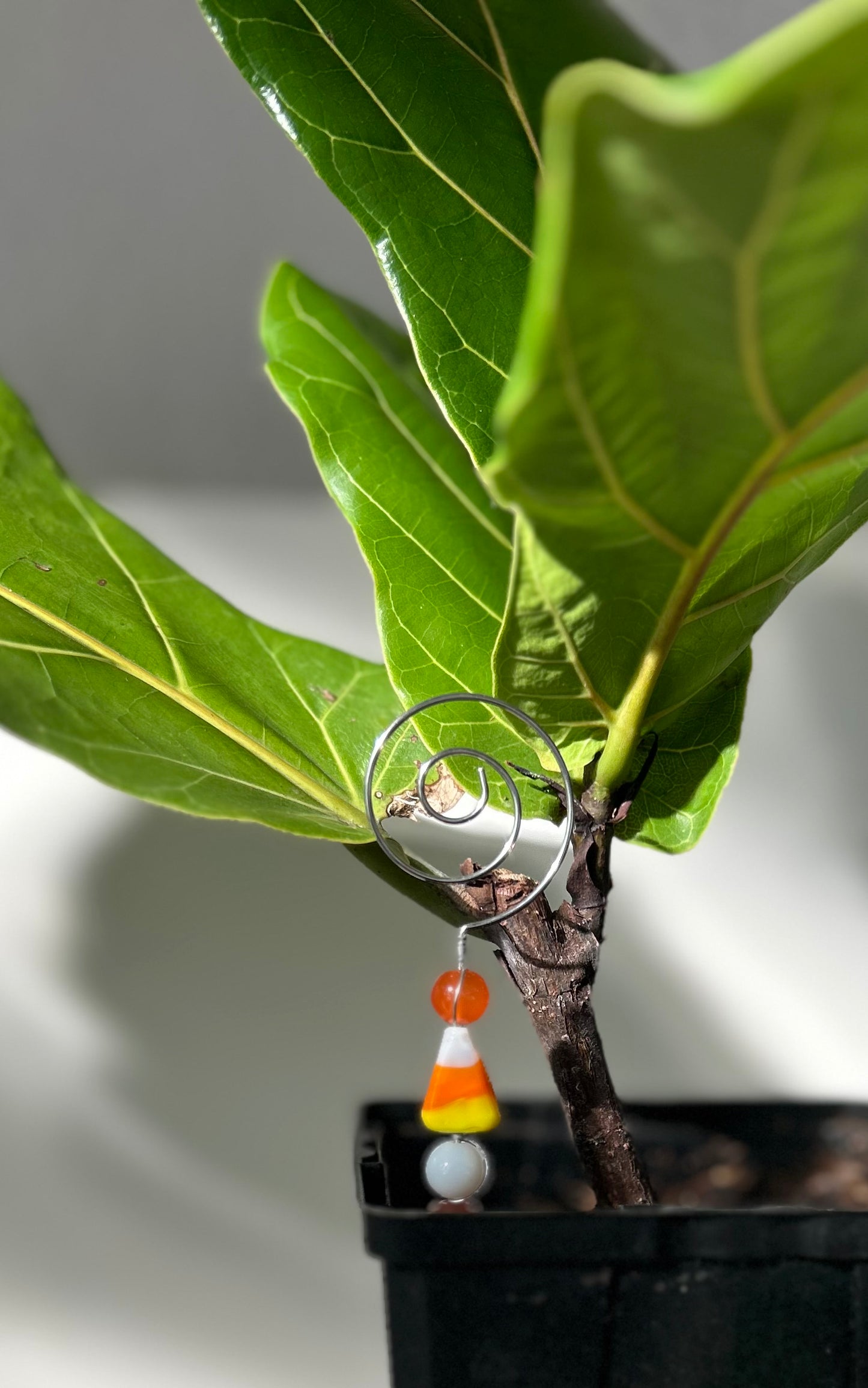 Candy Corn Plant Charm — 5” Tall