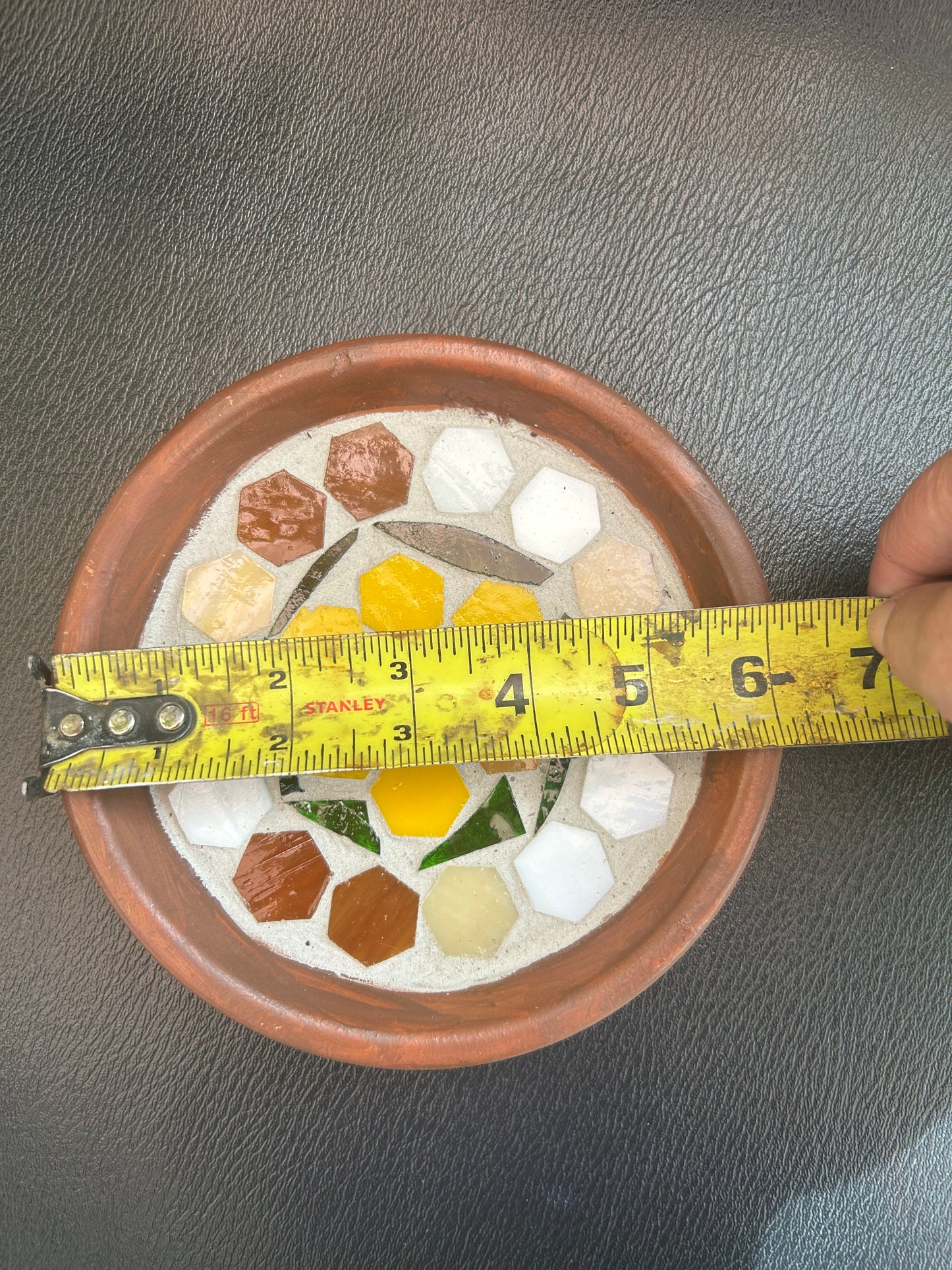 Decorative Mosaic Plant Saucer