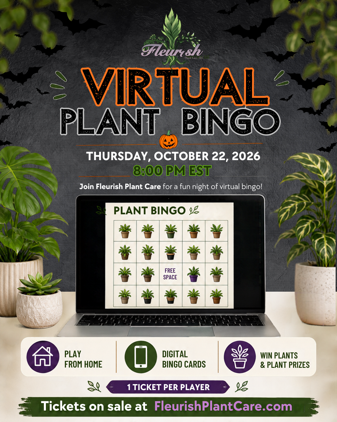 Virtual Plant Bingo Seat-October