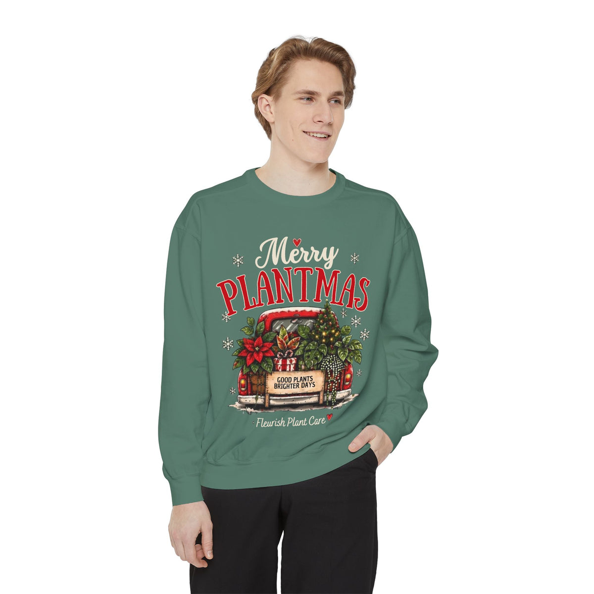Plantmas Sweatshirt — Merry Plantmas Holiday Plant Lover Pullover