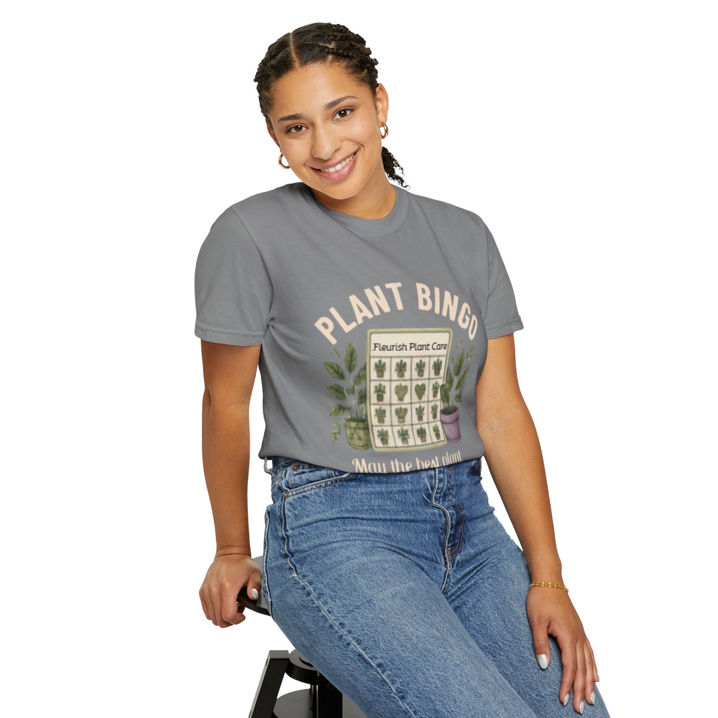 Plant Bingo T‑Shirt — “May the Best Plant Parent Win!” Plant Lover Tee