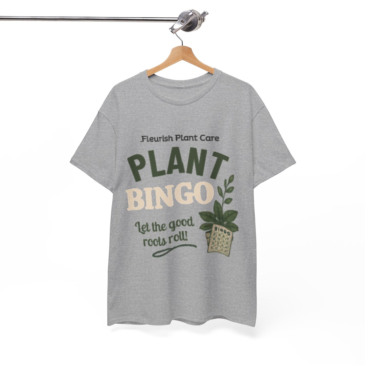 Plant Bingo T‑Shirt — "Let the Good Roots Roll" Plant Care Tee