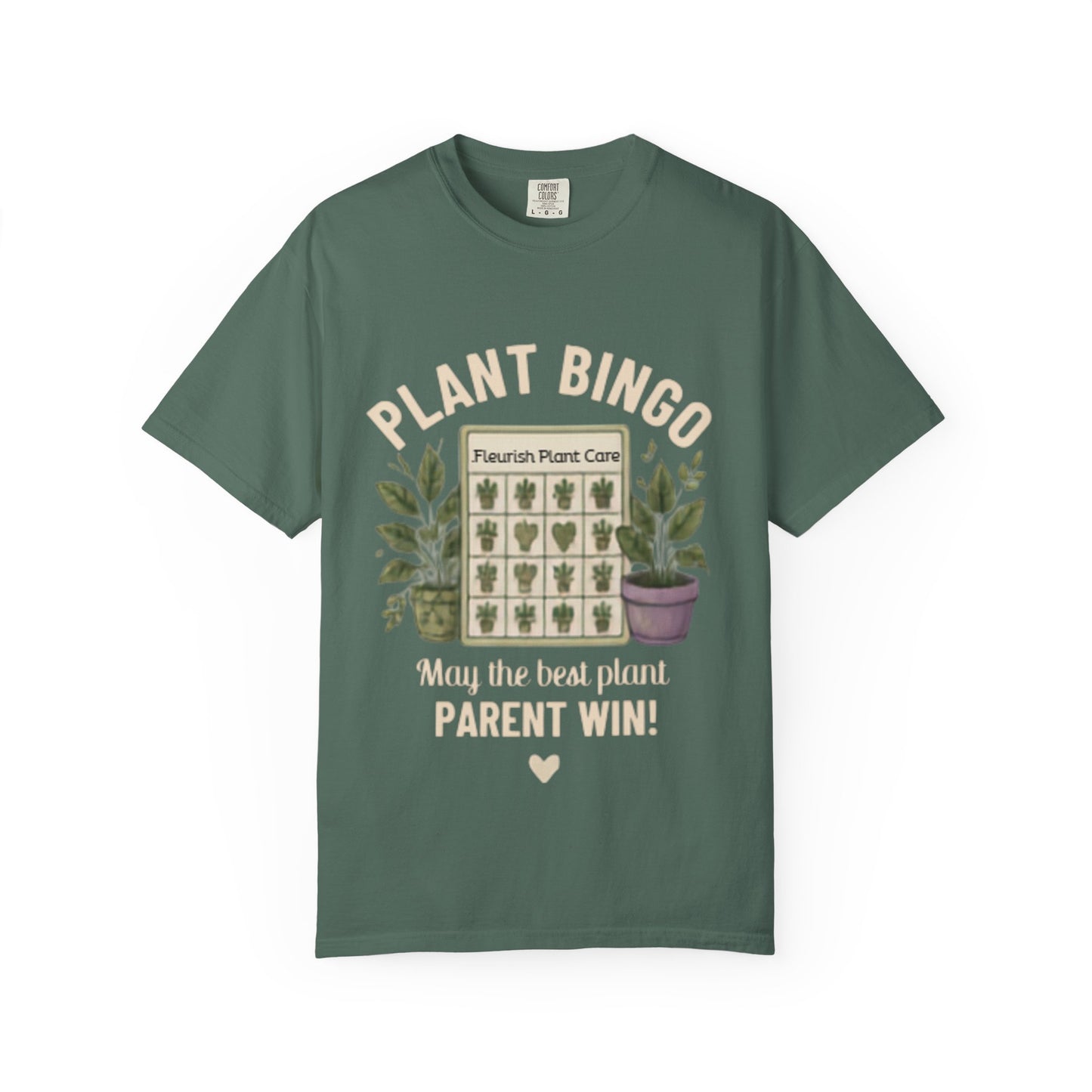 Plant Bingo T‑Shirt — “May the Best Plant Parent Win!” Plant Lover Tee