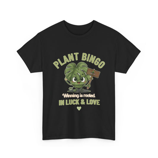 Plant Bingo T‑Shirt —Winning Is Rooted in Luck & Love