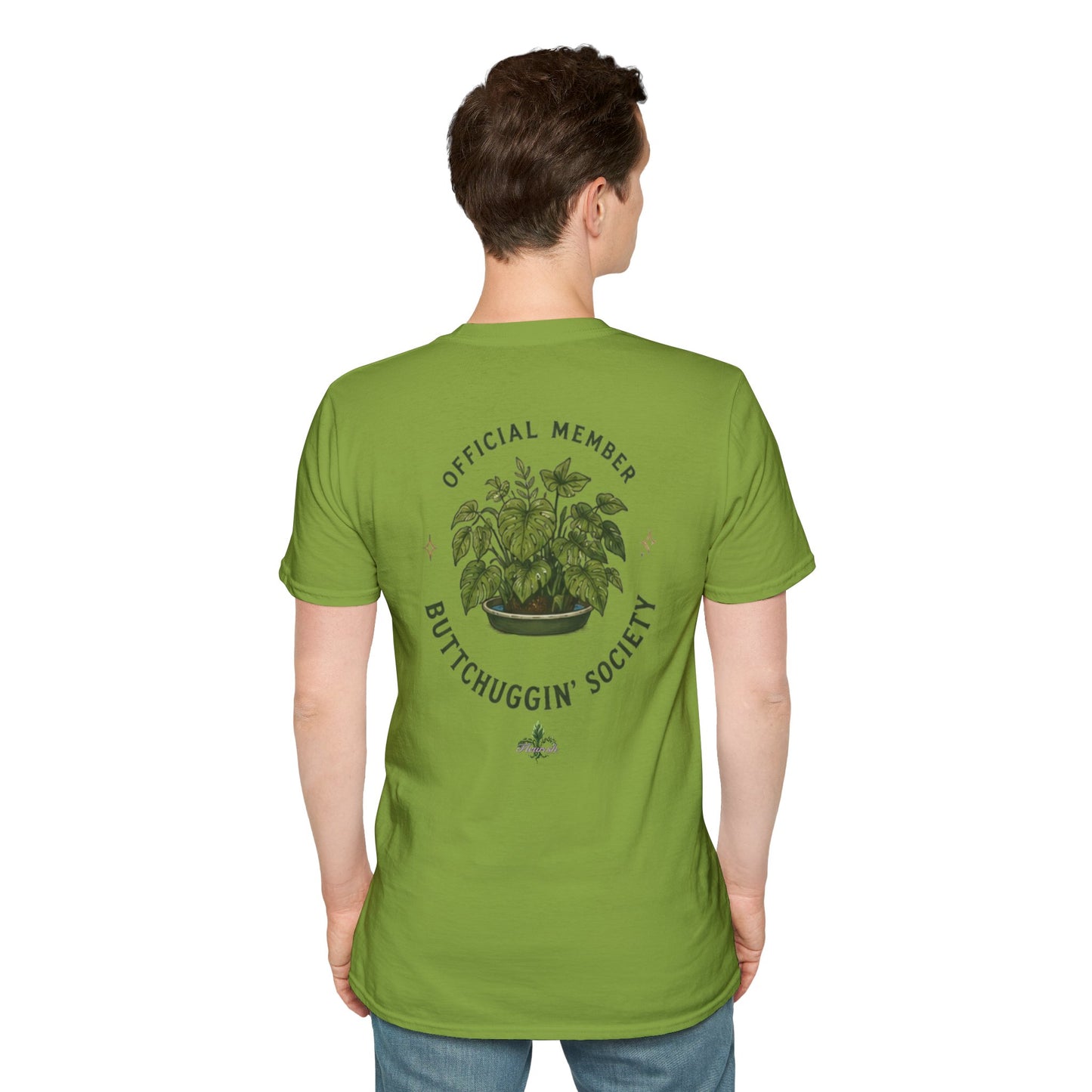 Buttchuggin' Monstera Plant T-Shirt | Plant Mom Shirt, Botanical Graphic