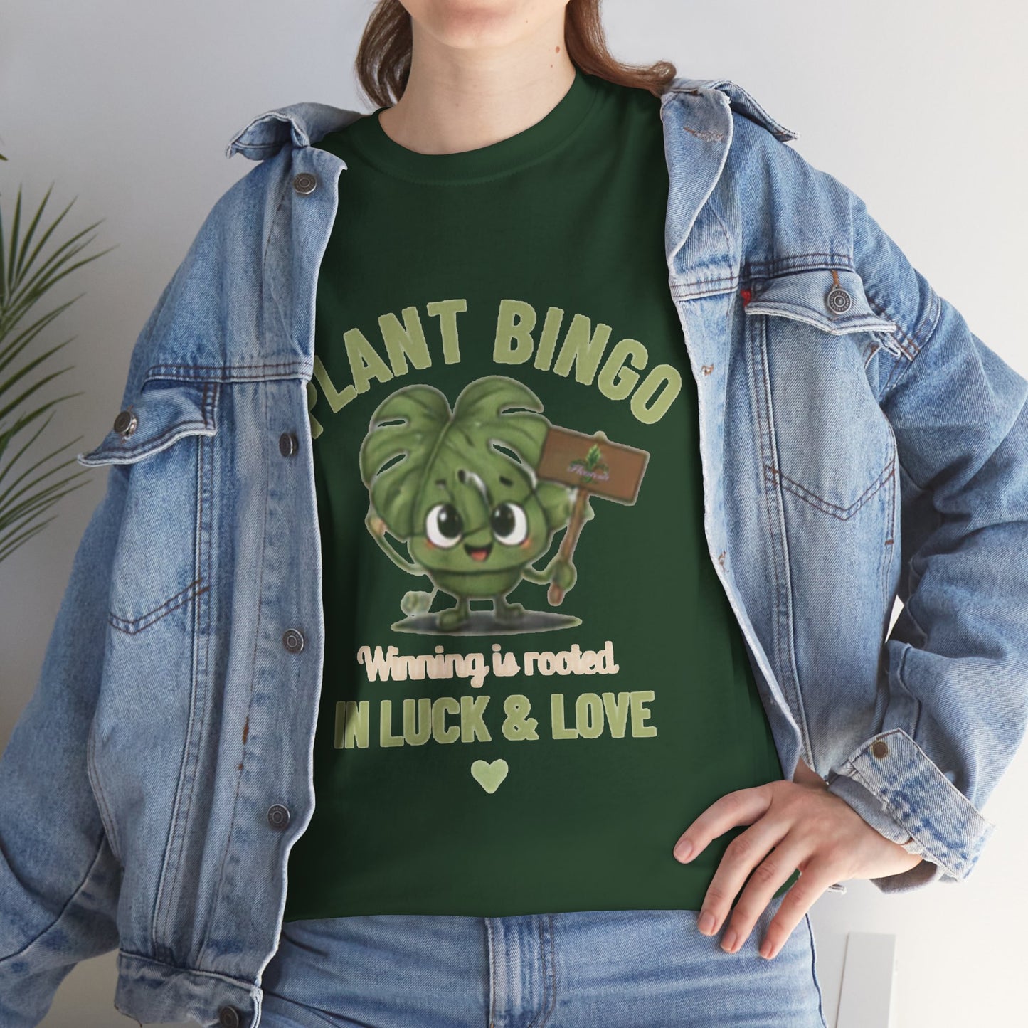 Plant Bingo T‑Shirt —Winning Is Rooted in Luck & Love