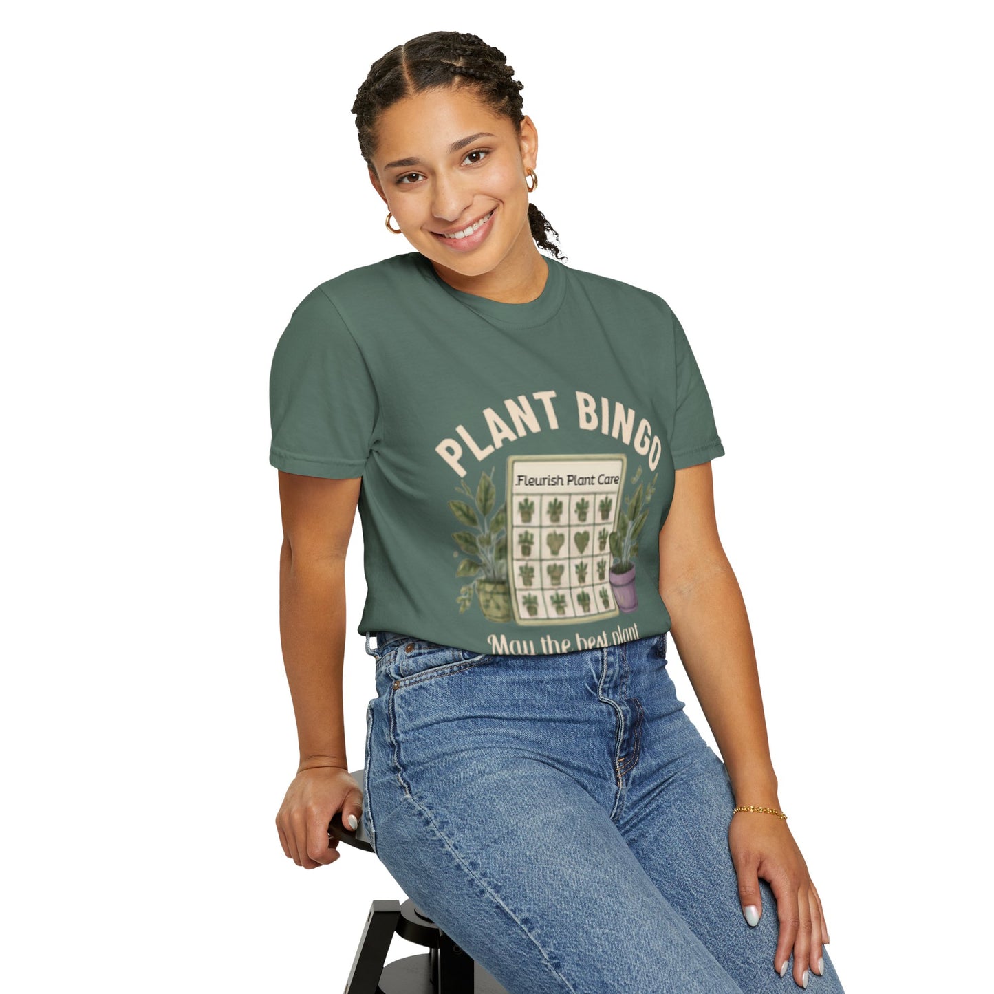 Plant Bingo T‑Shirt — “May the Best Plant Parent Win!” Plant Lover Tee