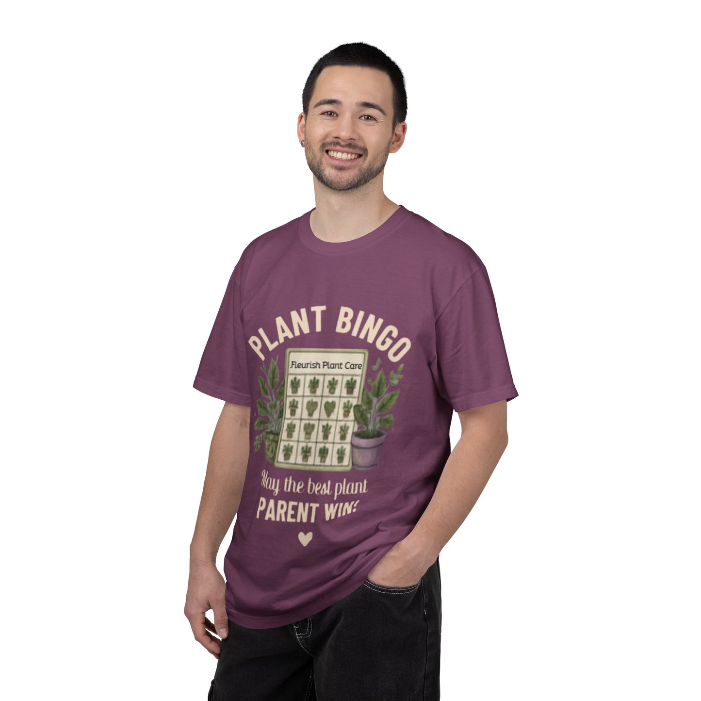 Plant Bingo T‑Shirt — “May the Best Plant Parent Win!” Plant Lover Tee