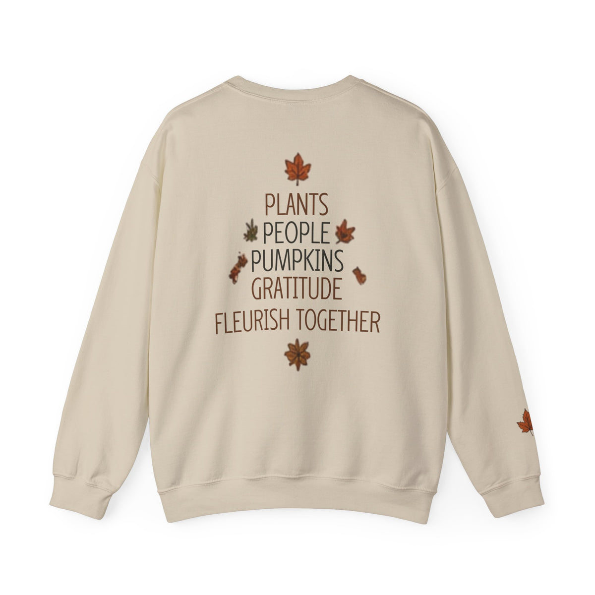 Thankful for My Plants Crewneck Sweatshirt — Fall Plant Lover Pullover