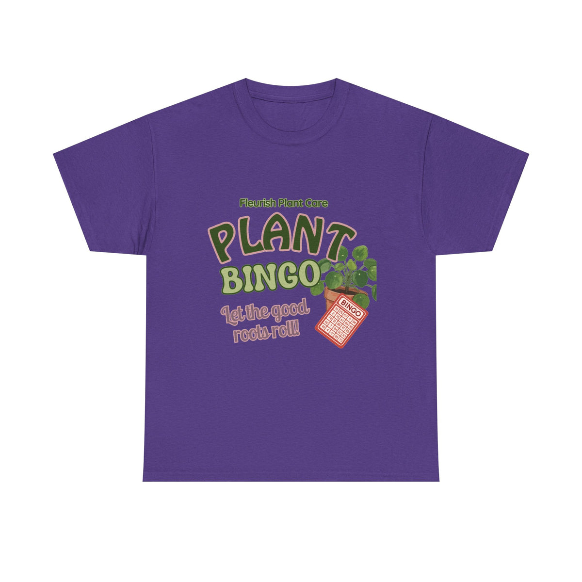 Plant Bingo T‑Shirt — "Let the Good Roots Roll" Plant Care Tee