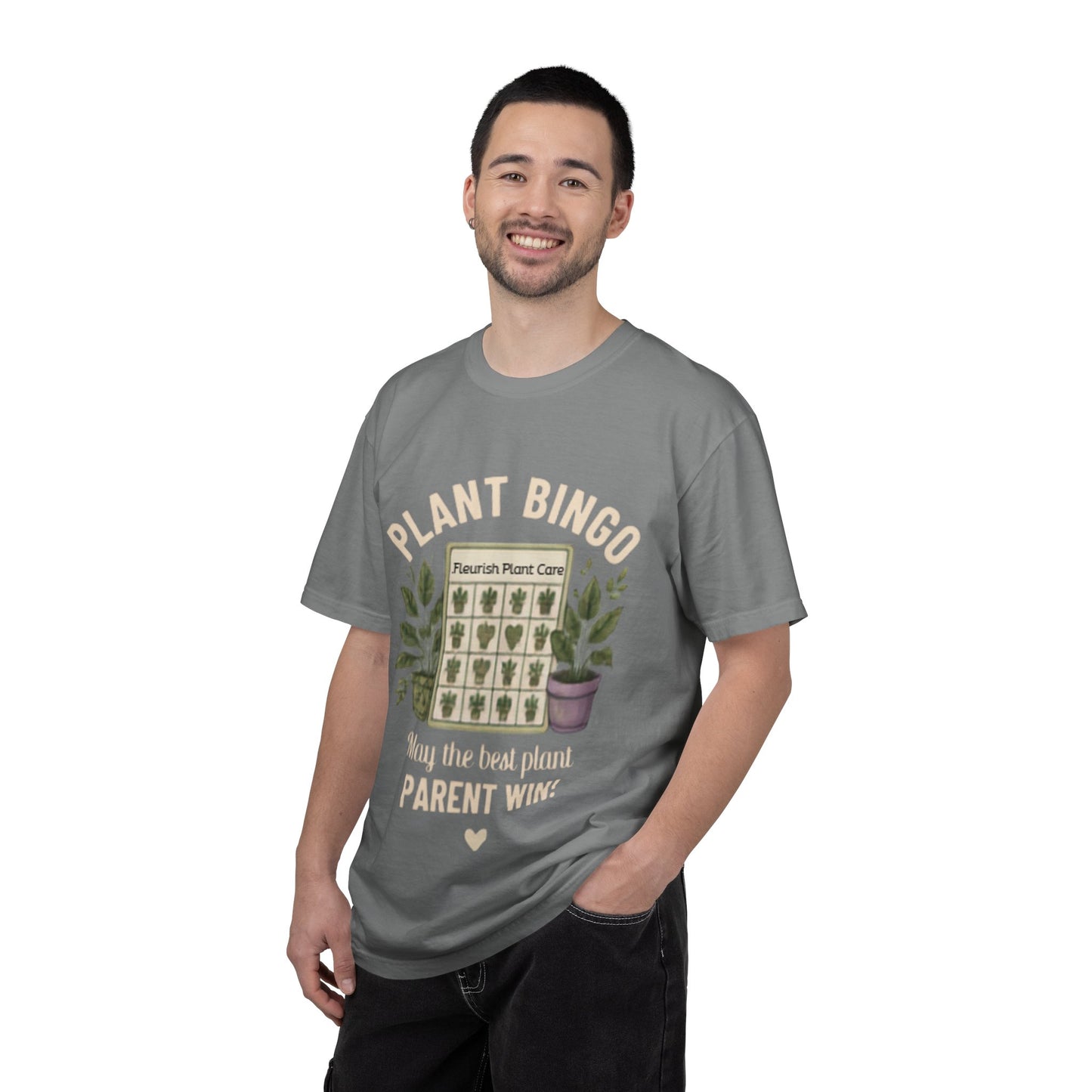 Plant Bingo T‑Shirt — “May the Best Plant Parent Win!” Plant Lover Tee