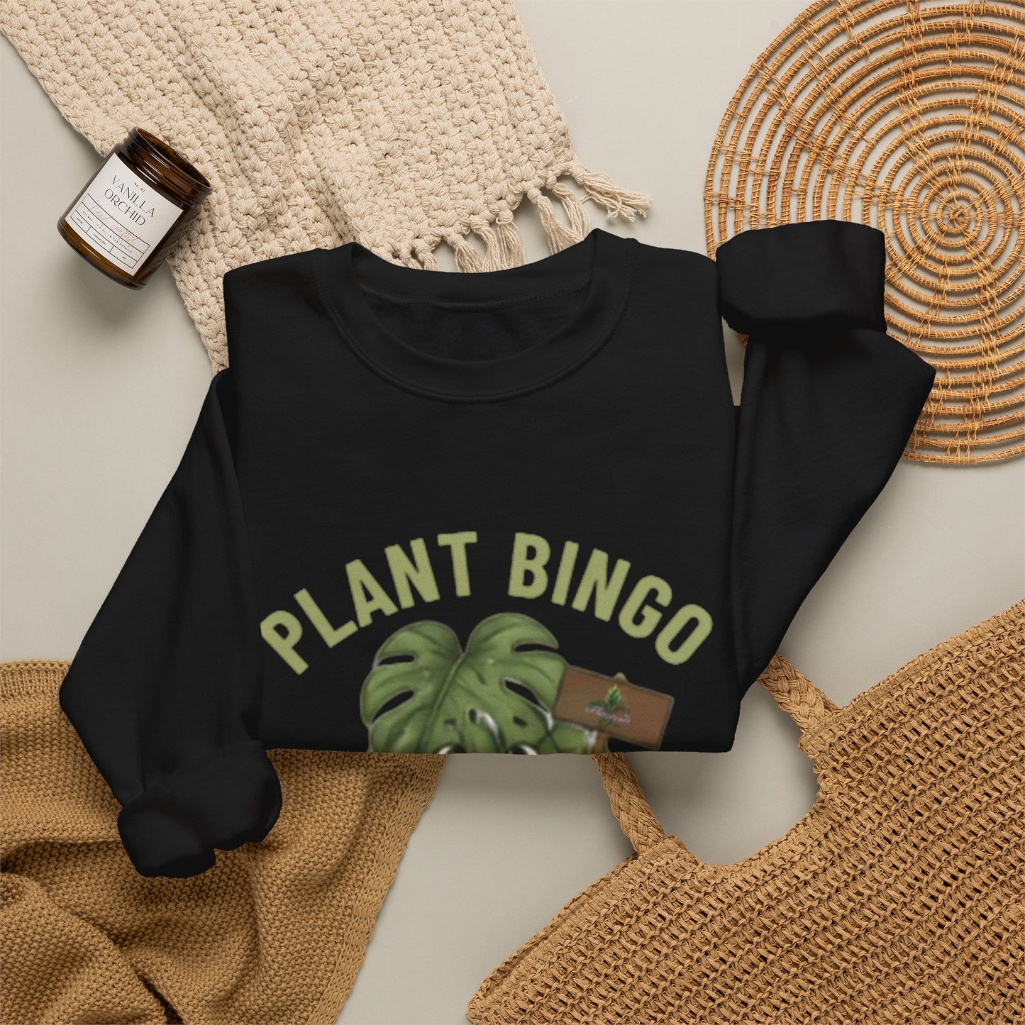 Plant Bingo Sweatshirt – "Winning is Rooted in Luck & Love" Plant Lover Crewneck
