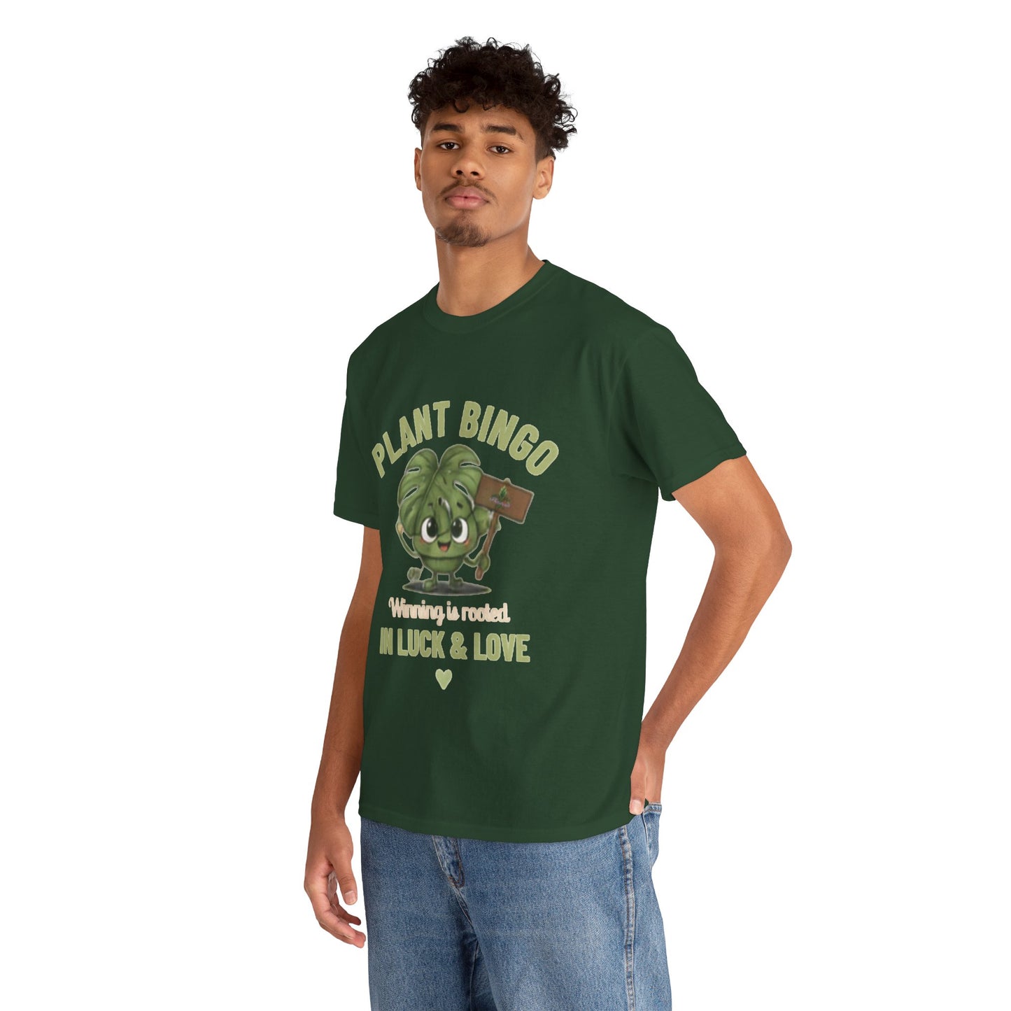 Plant Bingo T‑Shirt —Winning Is Rooted in Luck & Love
