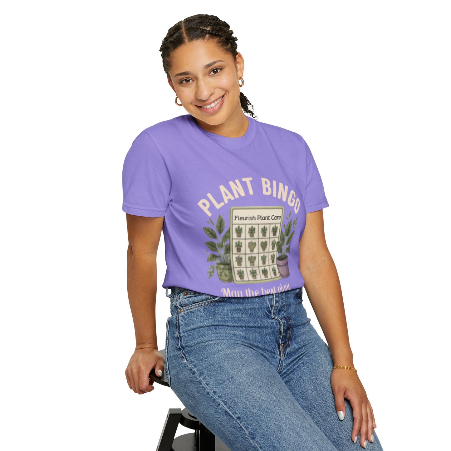 Plant Bingo T‑Shirt — “May the Best Plant Parent Win!” Plant Lover Tee