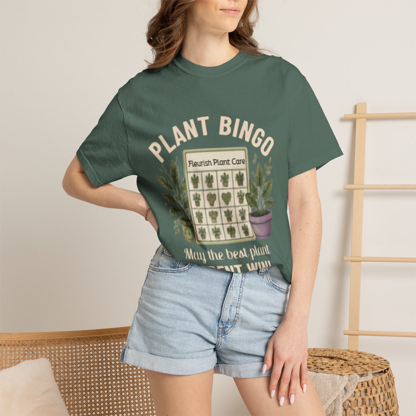 Plant Bingo T‑Shirt — “May the Best Plant Parent Win!” Plant Lover Tee