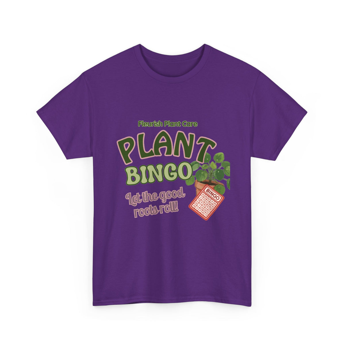 Plant Bingo T‑Shirt — "Let the Good Roots Roll" Plant Care Tee