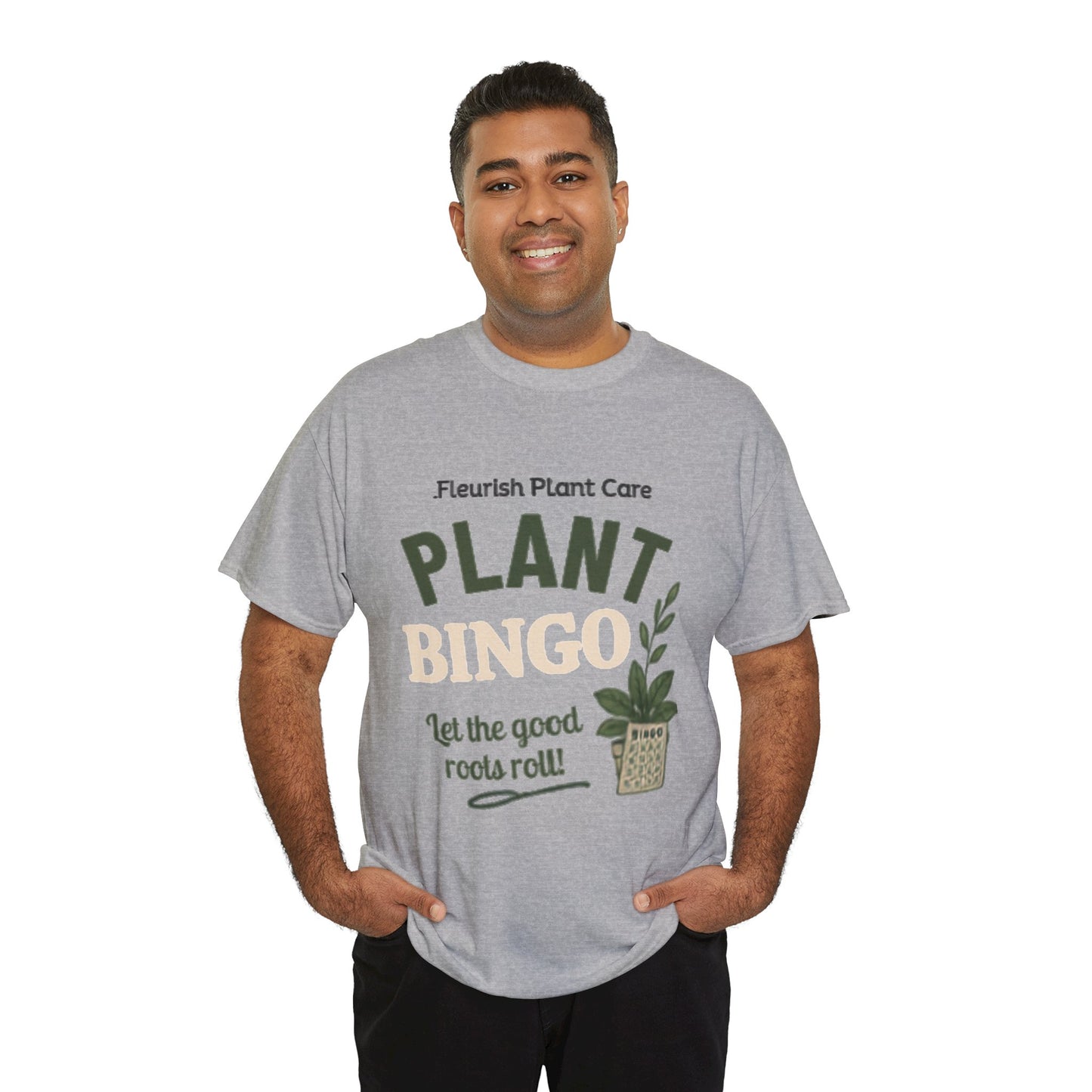 Plant Bingo T‑Shirt — "Let the Good Roots Roll" Plant Care Tee