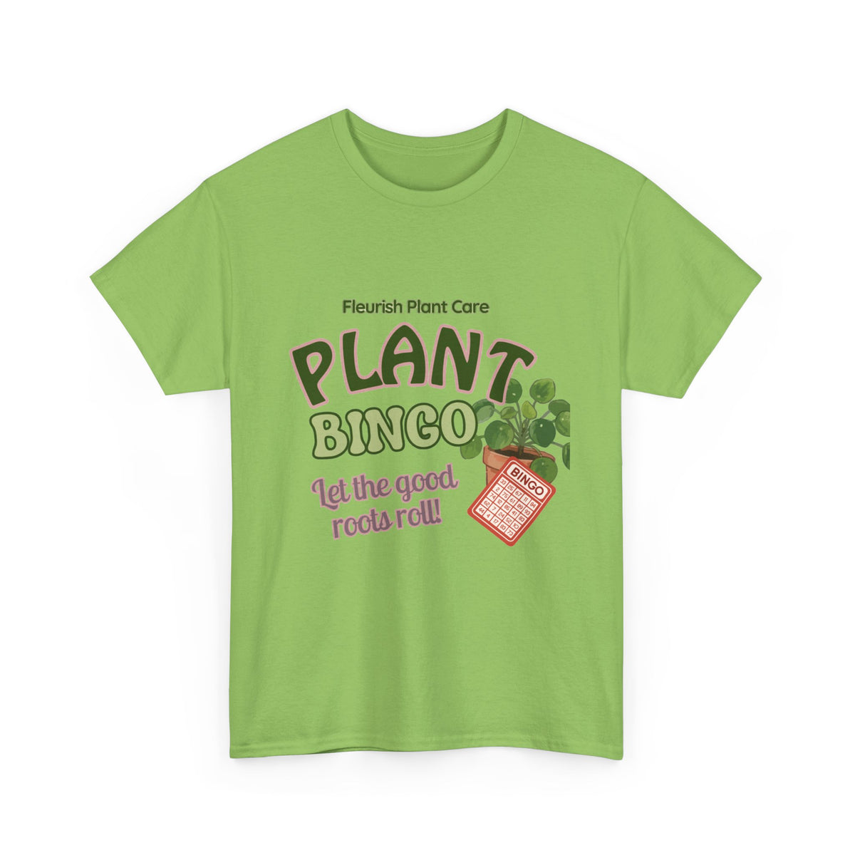 Plant Bingo T‑Shirt — "Let the Good Roots Roll" Plant Care Tee