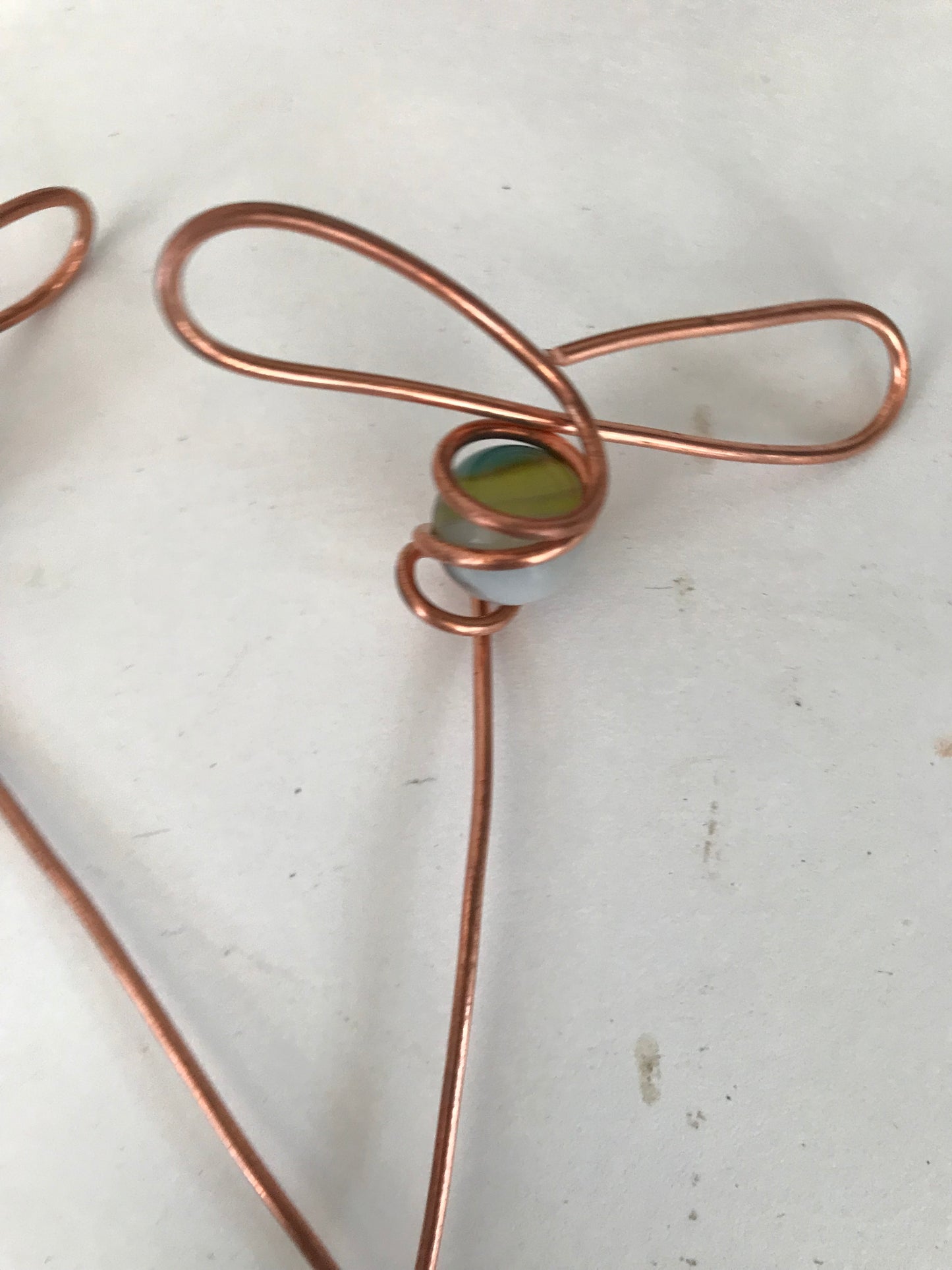 Handmade Copper “Bee Inspired” Plant Stake