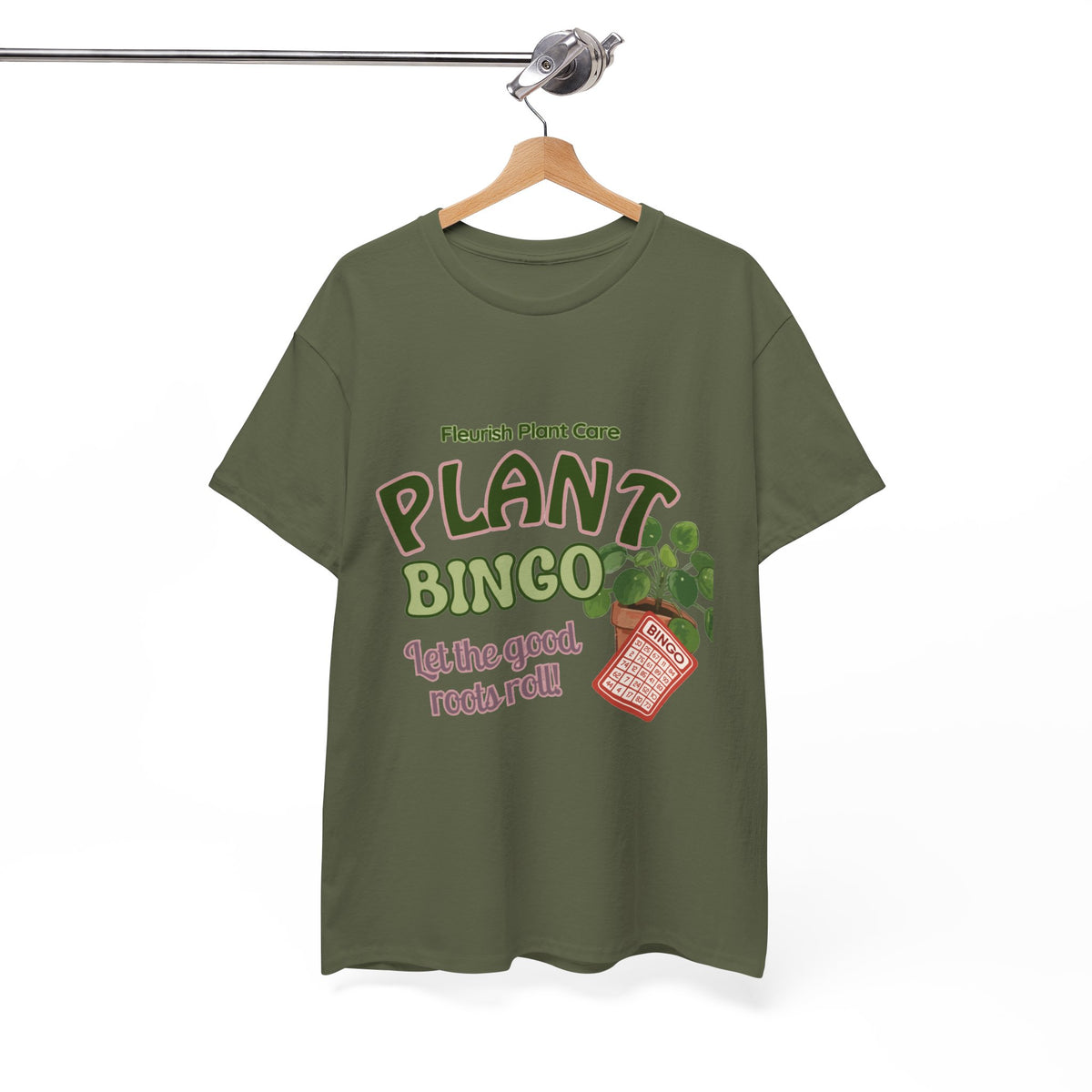Plant Bingo T‑Shirt — "Let the Good Roots Roll" Plant Care Tee