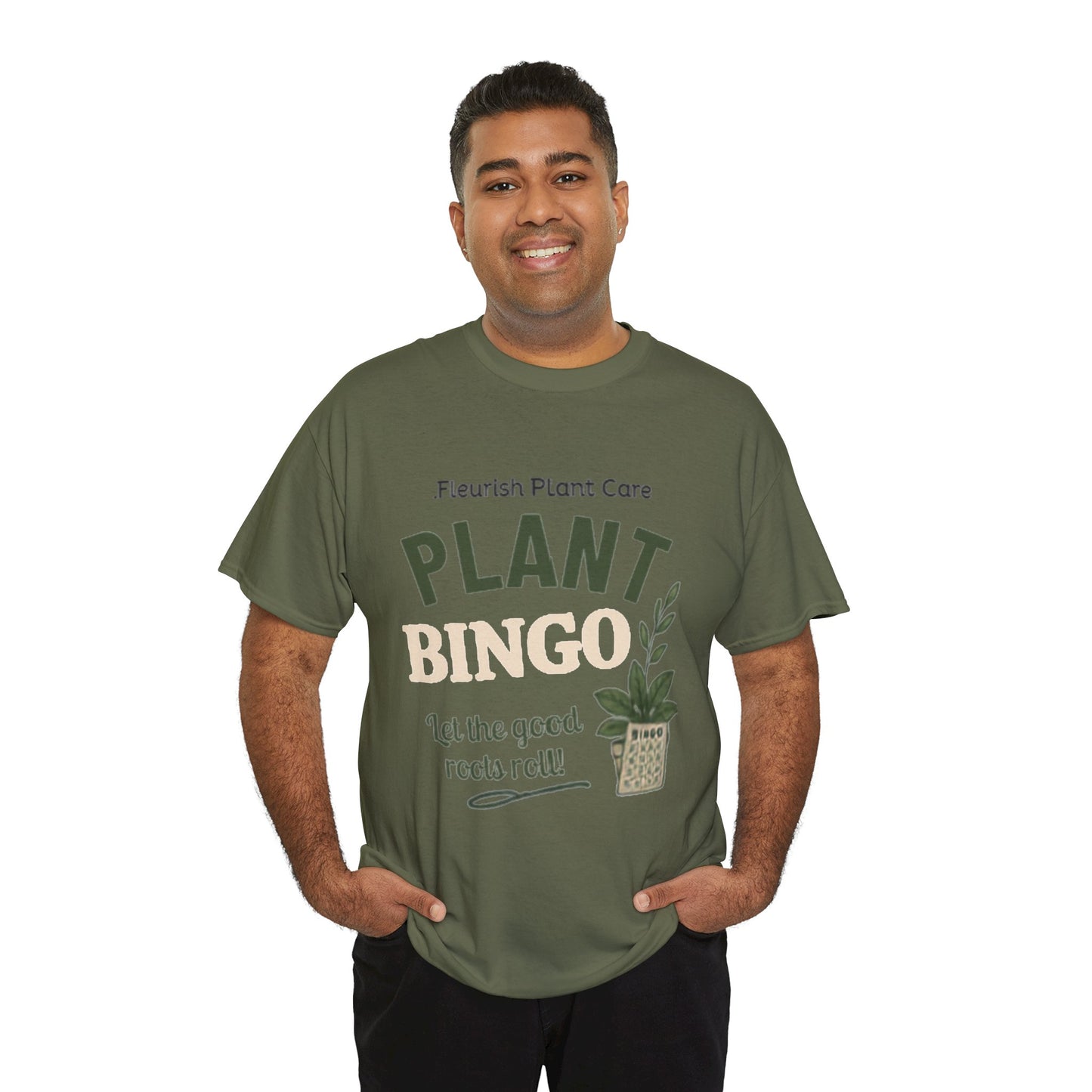 Plant Bingo T‑Shirt — "Let the Good Roots Roll" Plant Care Tee