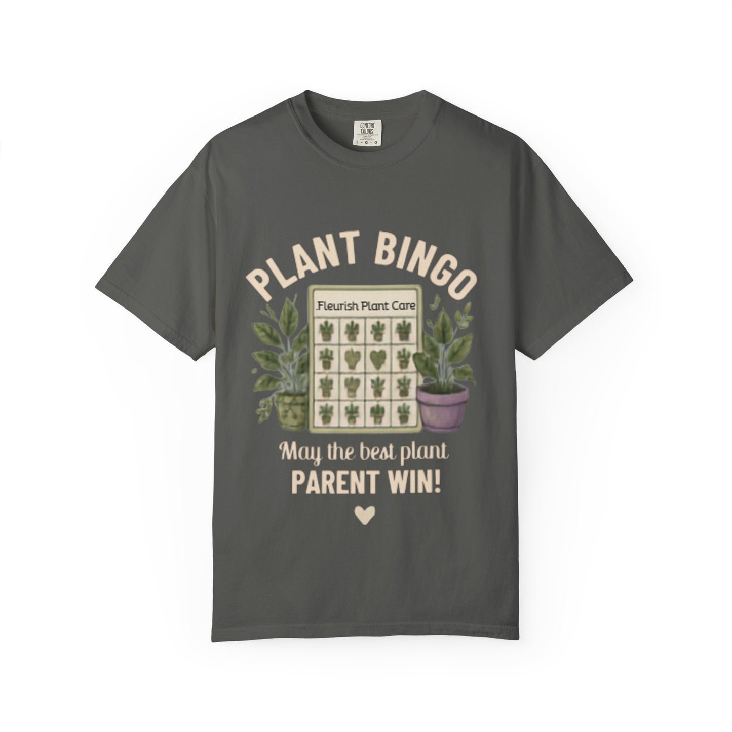 Plant Bingo T‑Shirt — “May the Best Plant Parent Win!” Plant Lover Tee