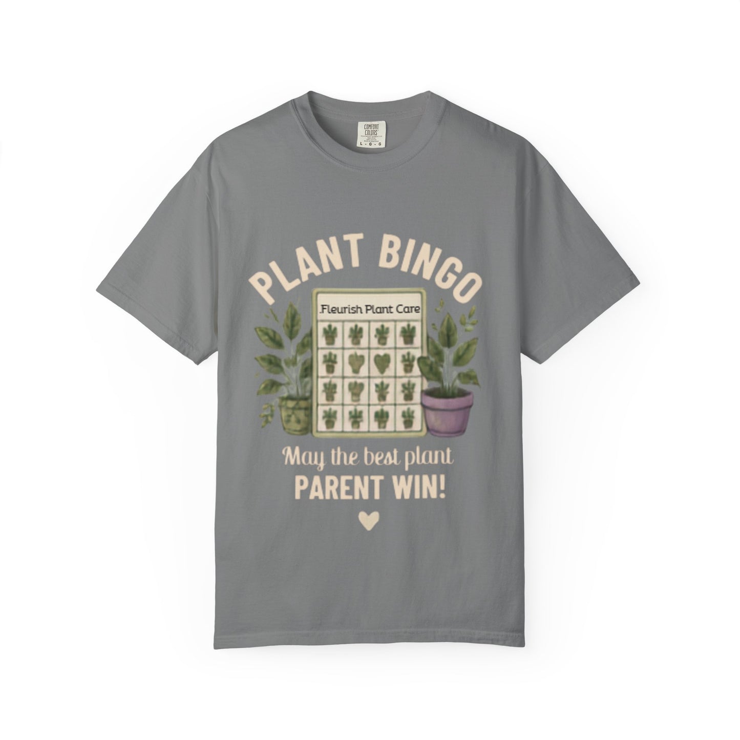 Plant Bingo T‑Shirt — “May the Best Plant Parent Win!” Plant Lover Tee