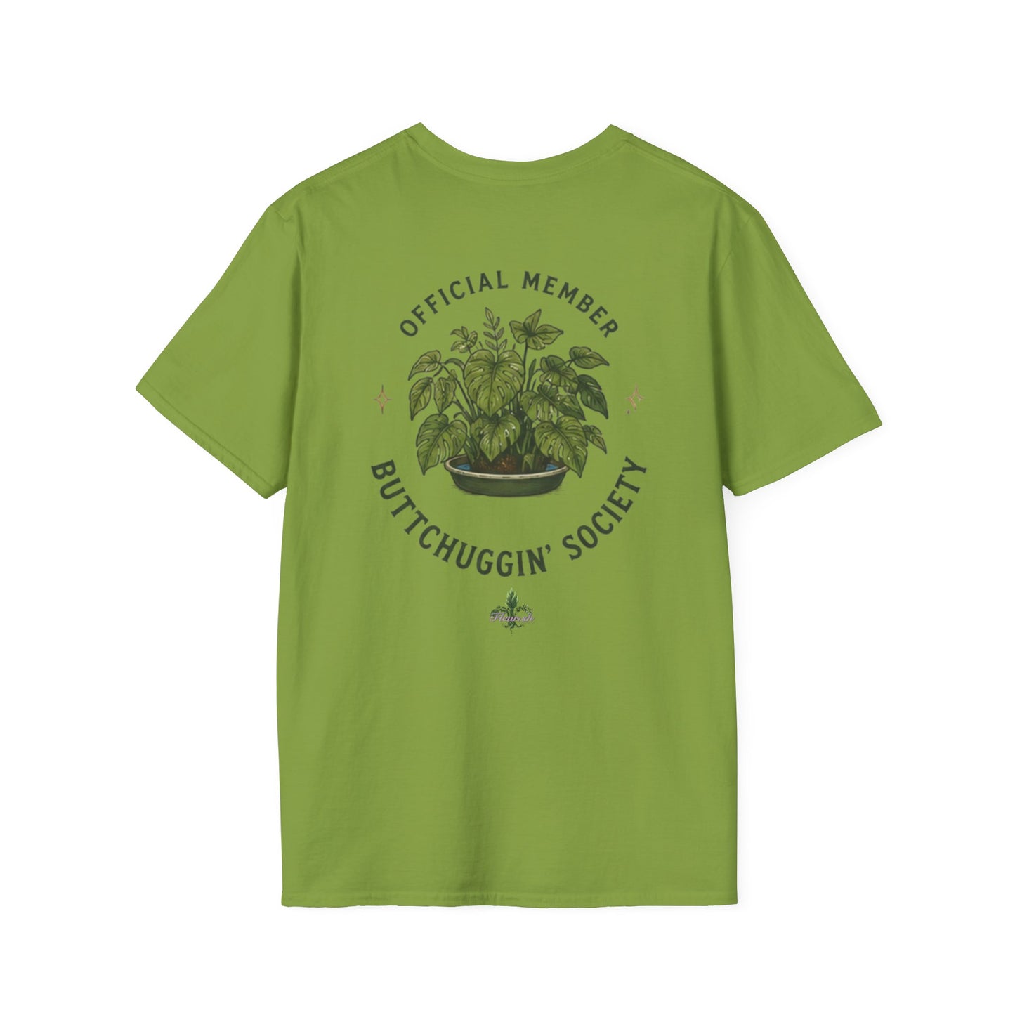 Buttchuggin' Monstera Plant T-Shirt | Plant Mom Shirt, Botanical Graphic