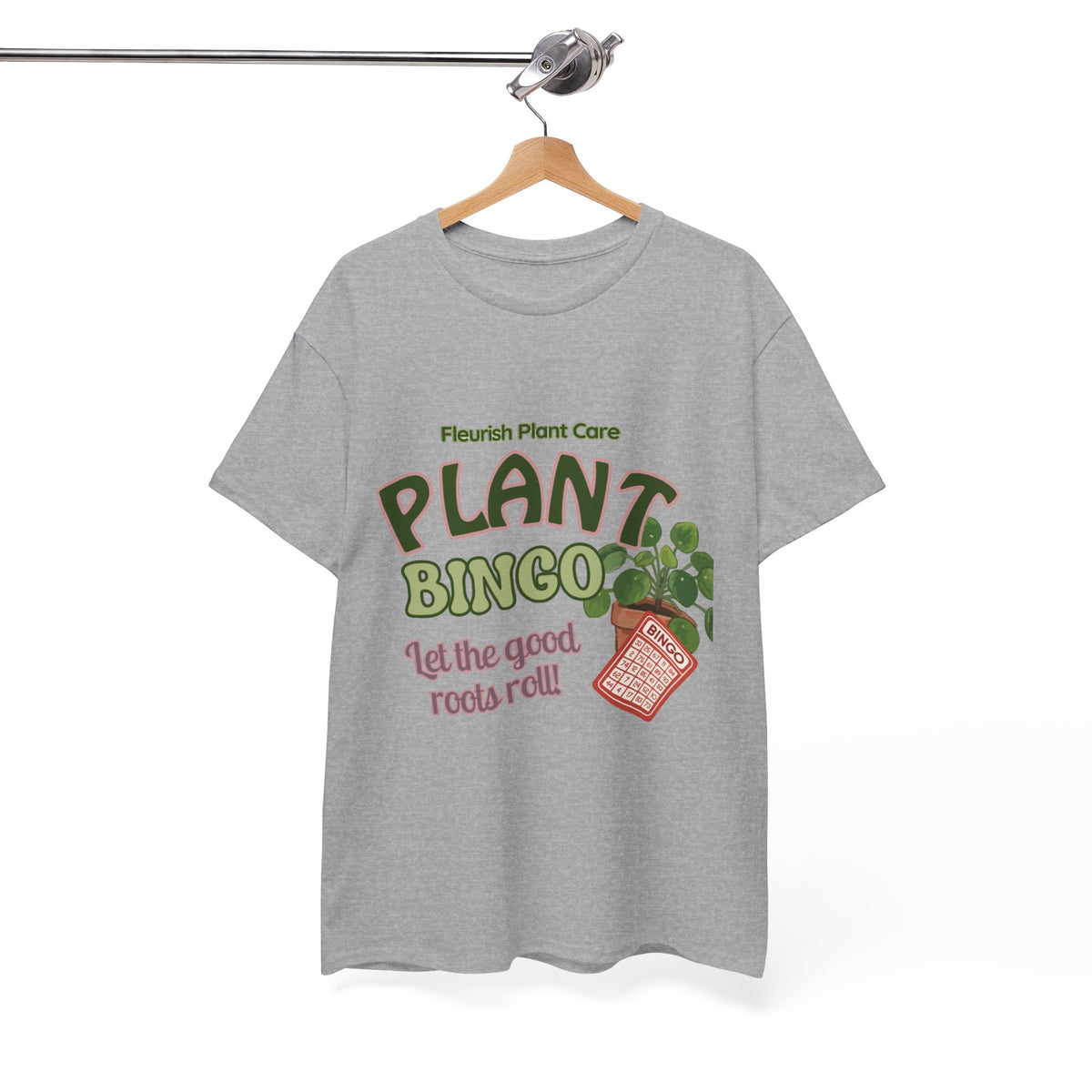 Plant Bingo T‑Shirt — "Let the Good Roots Roll" Plant Care Tee