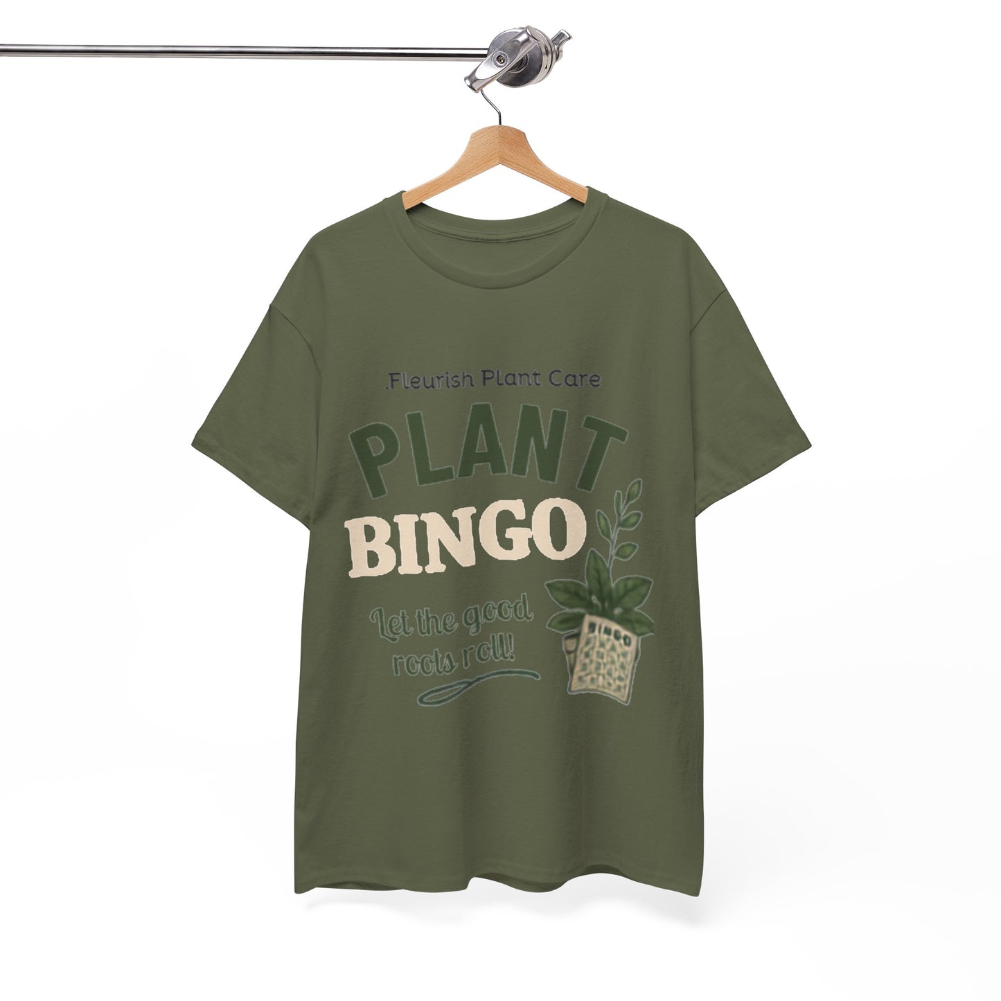 Plant Bingo T‑Shirt — "Let the Good Roots Roll" Plant Care Tee