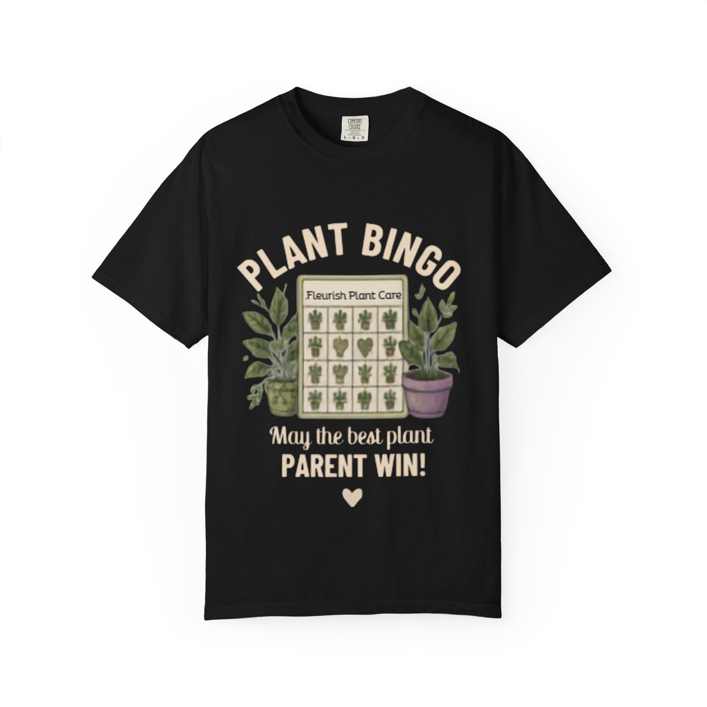 Plant Bingo T‑Shirt — “May the Best Plant Parent Win!” Plant Lover Tee