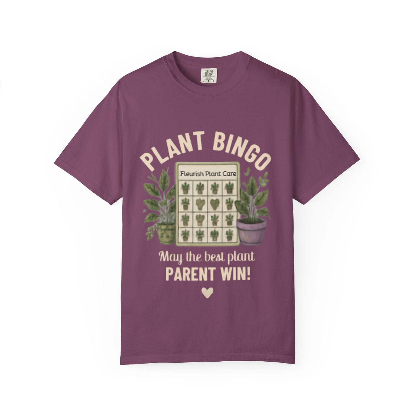 Plant Bingo T‑Shirt — “May the Best Plant Parent Win!” Plant Lover Tee