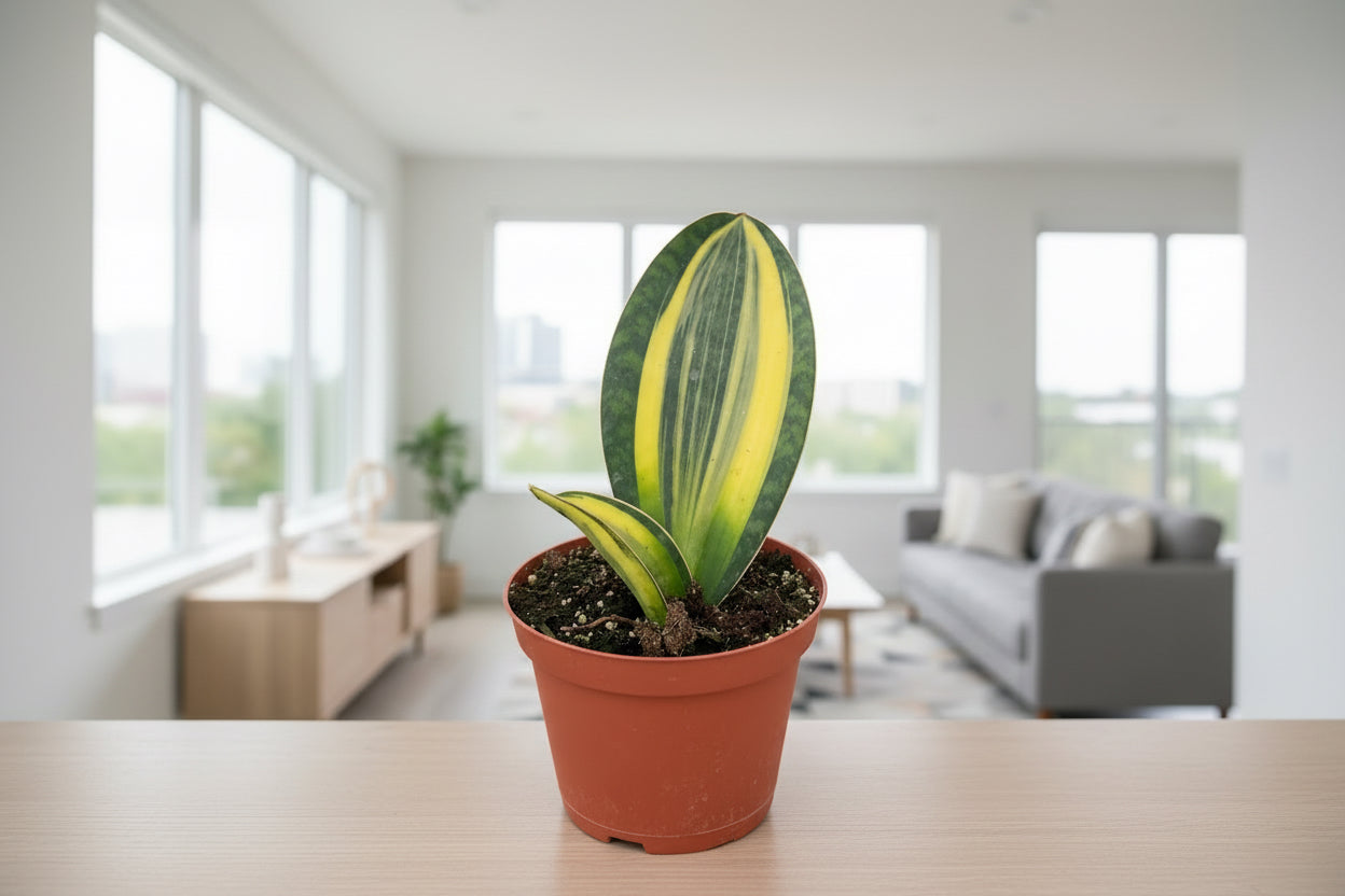 Variegated Shark Fin Snake Plant