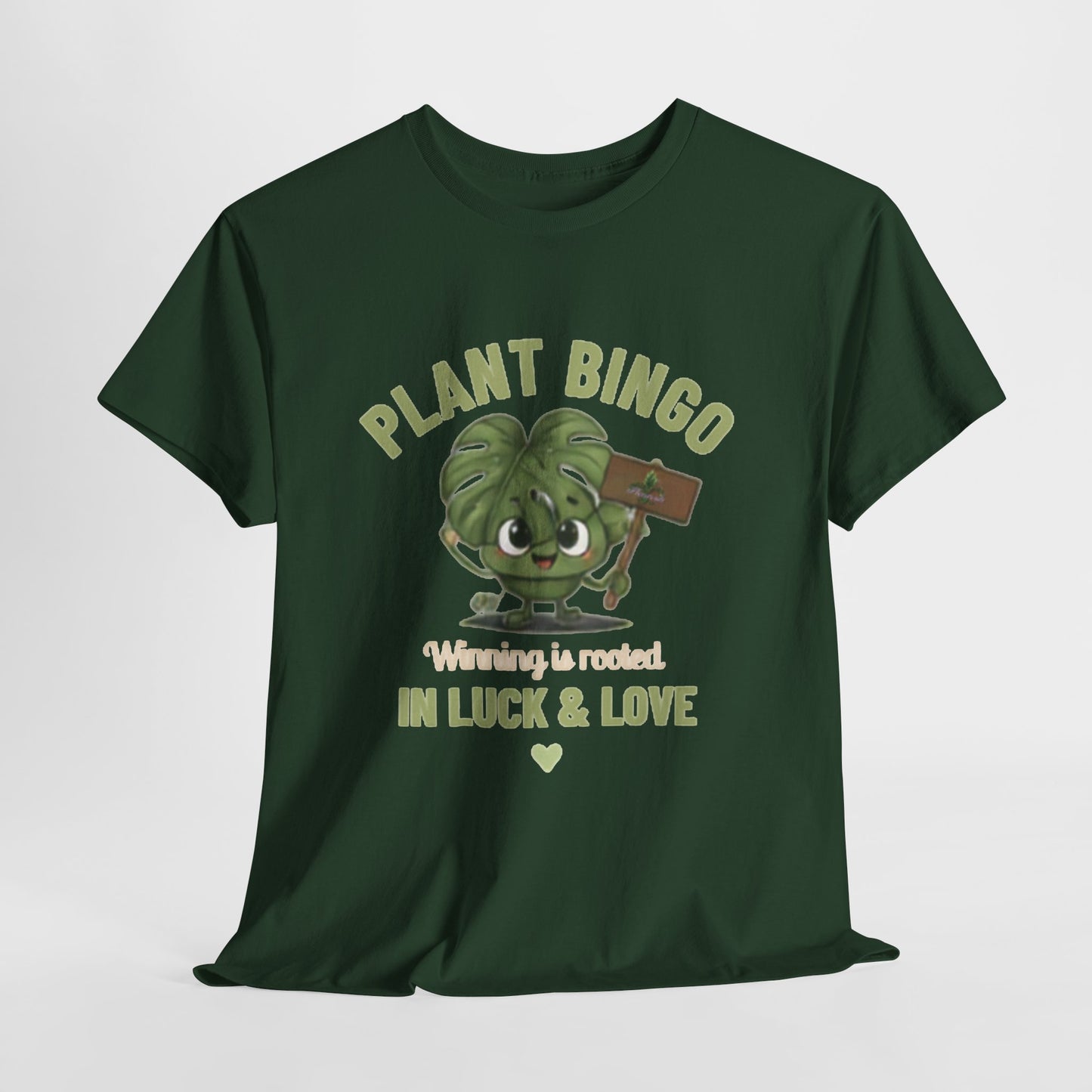 Plant Bingo T‑Shirt —Winning Is Rooted in Luck & Love