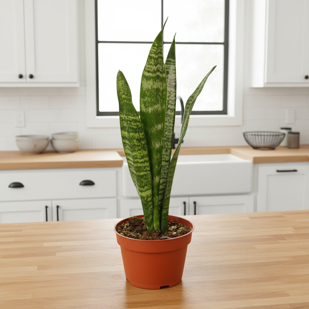 Snake Plant 'Zeylanica' - 4" Pot - NURSERY POT ONLY