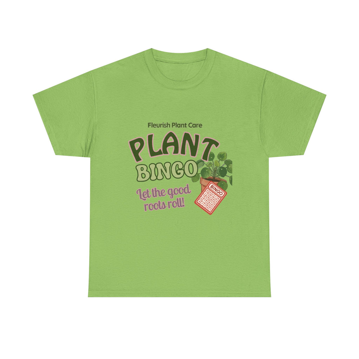 Plant Bingo T‑Shirt — "Let the Good Roots Roll" Plant Care Tee
