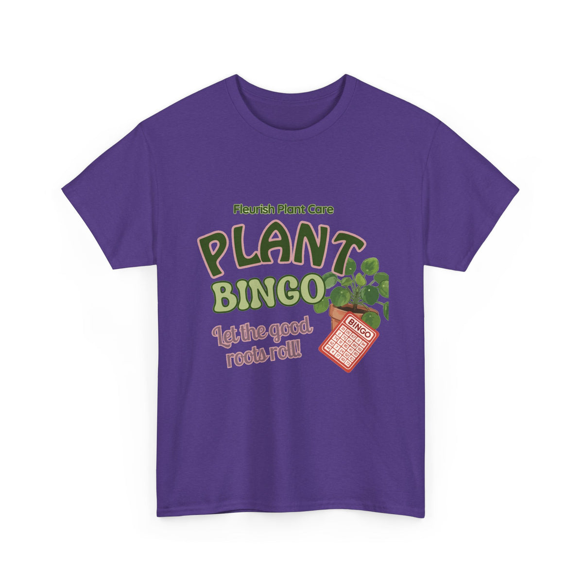 Plant Bingo T‑Shirt — "Let the Good Roots Roll" Plant Care Tee