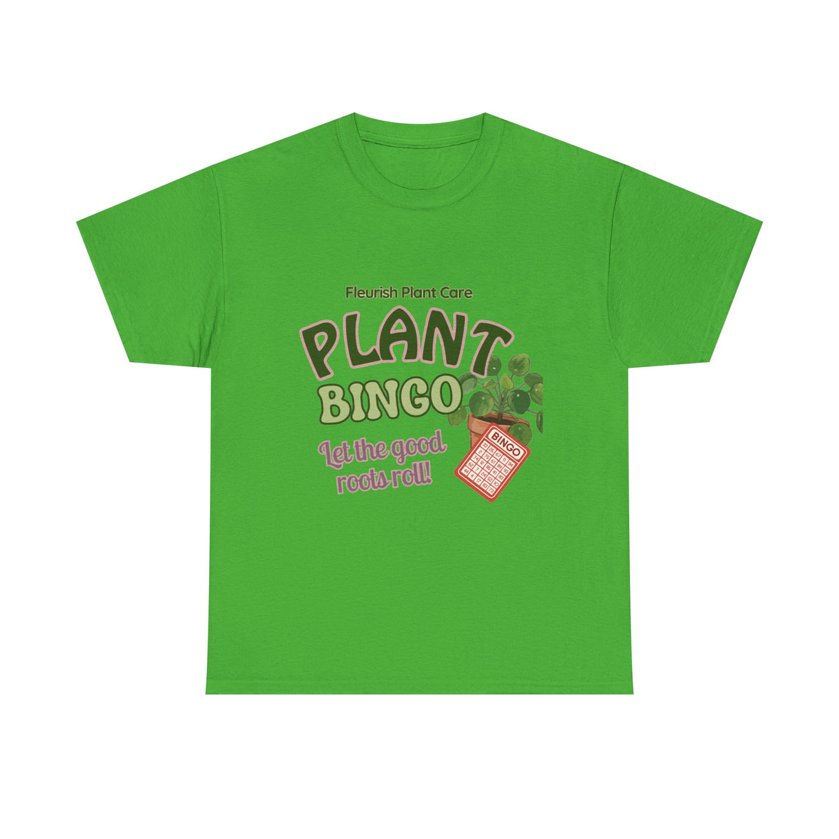 Plant Bingo T‑Shirt — "Let the Good Roots Roll" Plant Care Tee