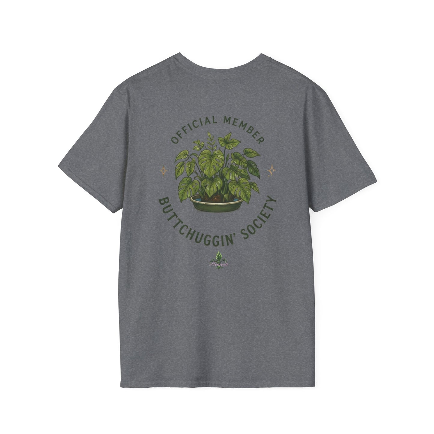 Buttchuggin' Monstera Plant T-Shirt | Plant Mom Shirt, Botanical Graphic