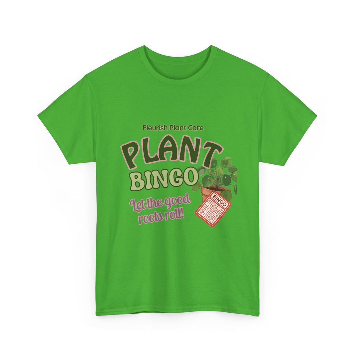 Plant Bingo T‑Shirt — "Let the Good Roots Roll" Plant Care Tee