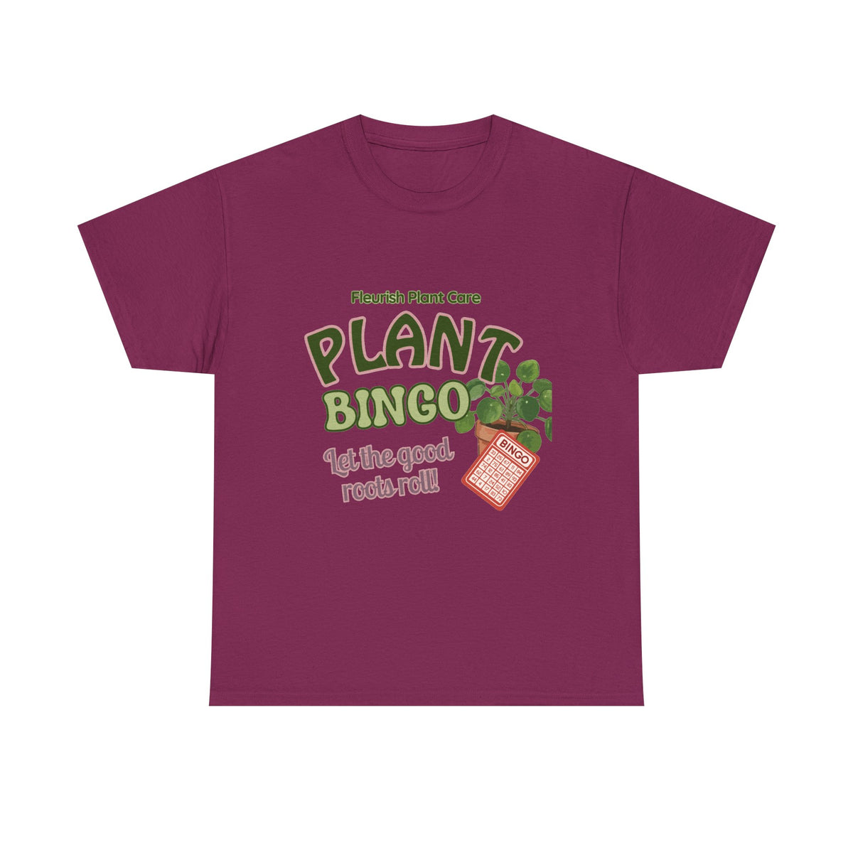 Plant Bingo T‑Shirt — "Let the Good Roots Roll" Plant Care Tee