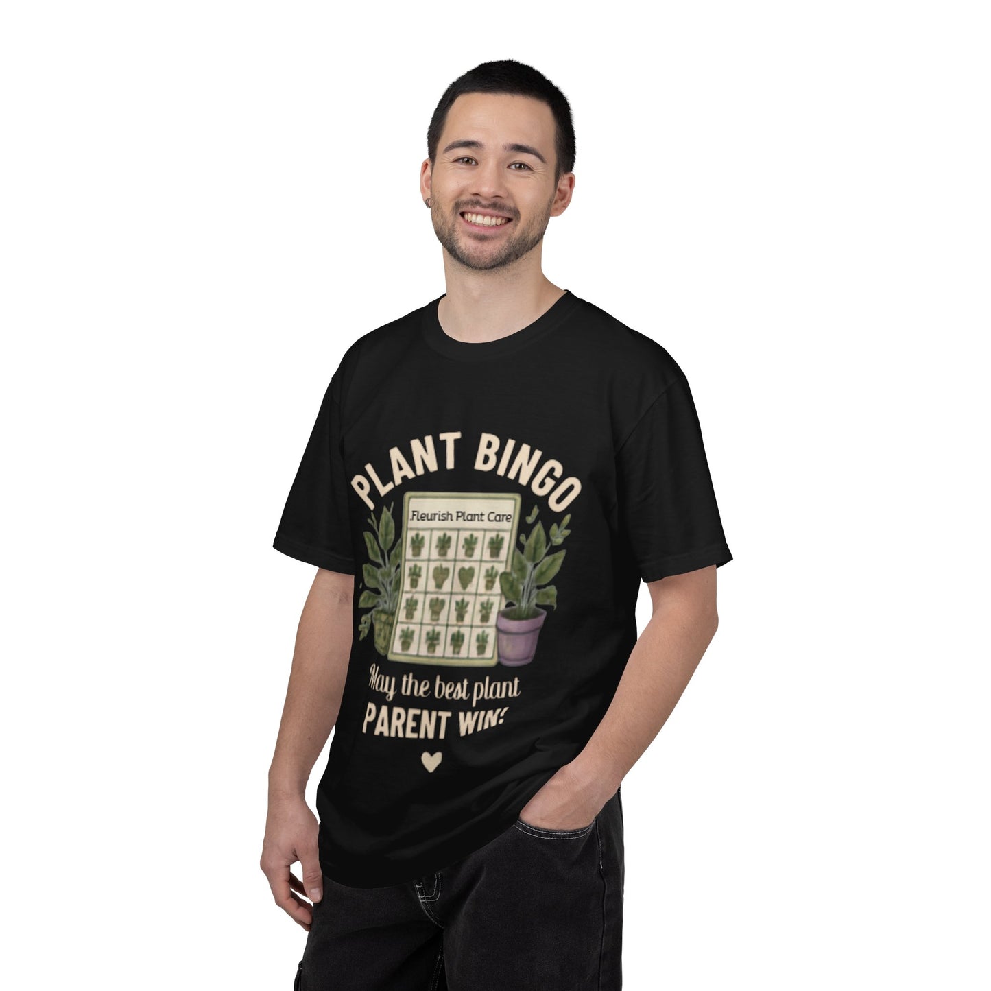 Plant Bingo T‑Shirt — “May the Best Plant Parent Win!” Plant Lover Tee