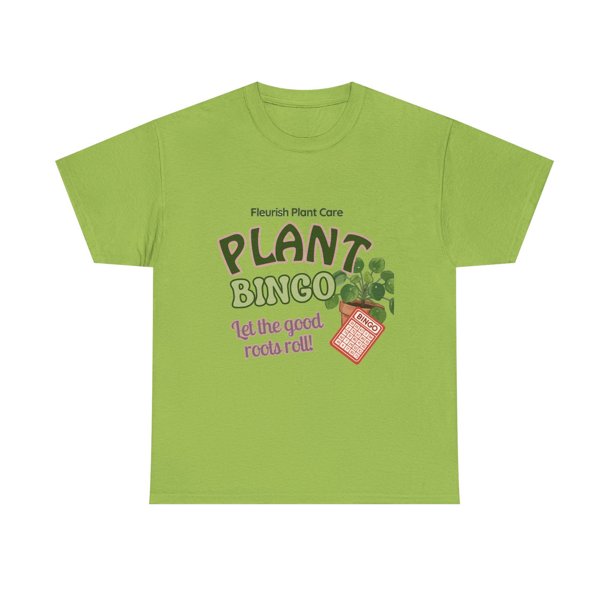 Plant Bingo T‑Shirt — "Let the Good Roots Roll" Plant Care Tee