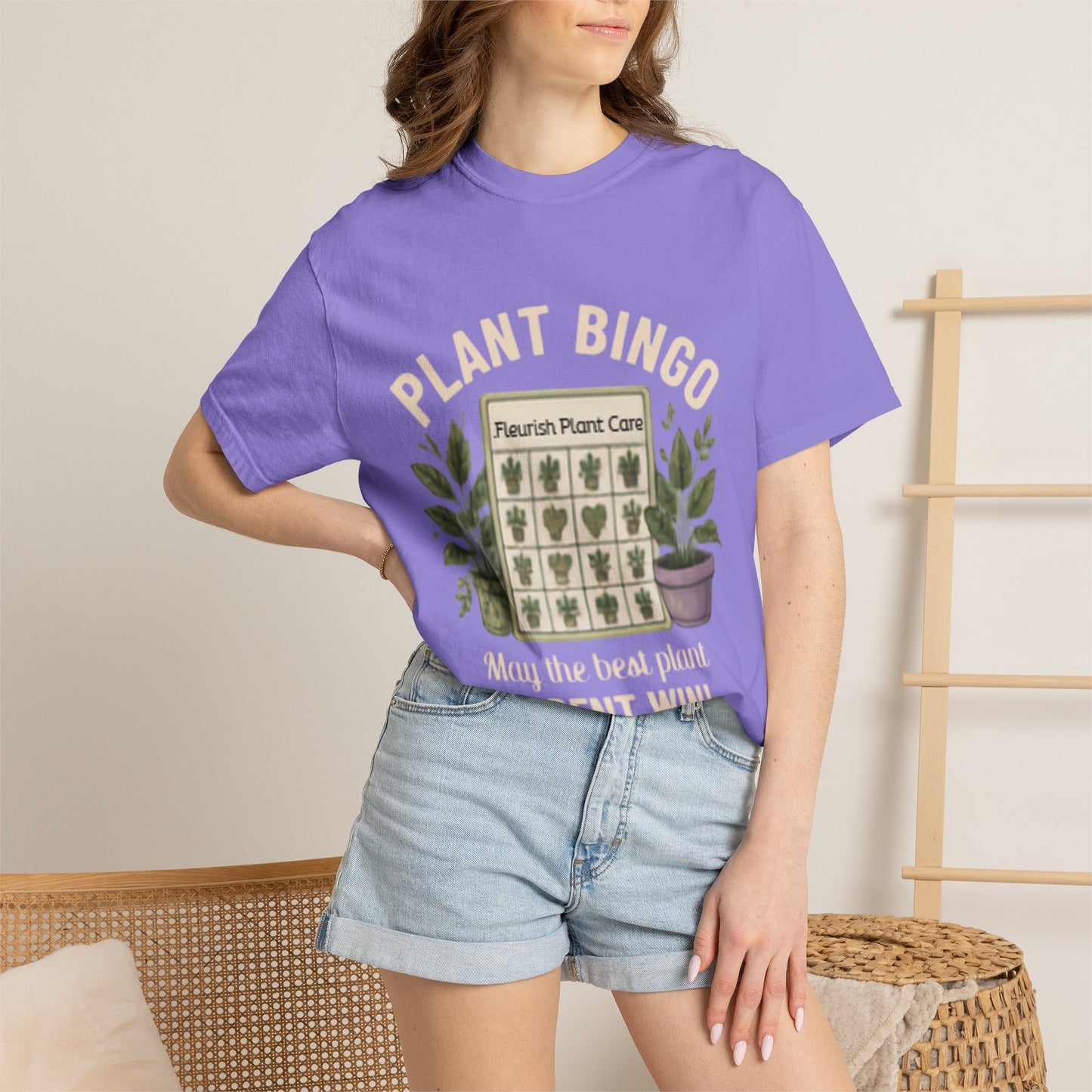 Plant Bingo T‑Shirt — “May the Best Plant Parent Win!” Plant Lover Tee