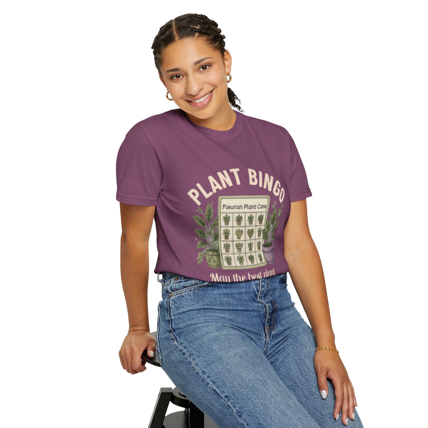 Plant Bingo T‑Shirt — “May the Best Plant Parent Win!” Plant Lover Tee