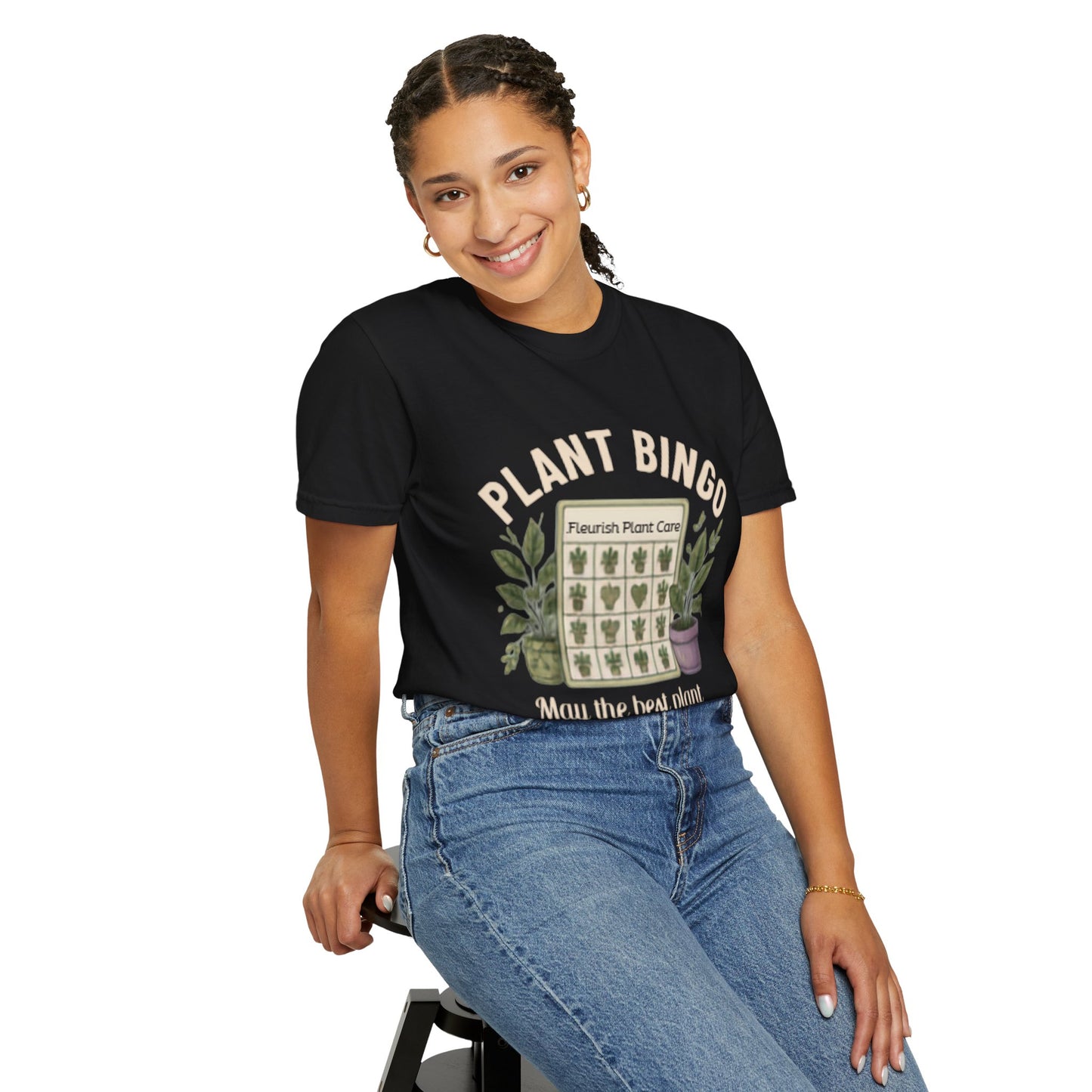Plant Bingo T‑Shirt — “May the Best Plant Parent Win!” Plant Lover Tee