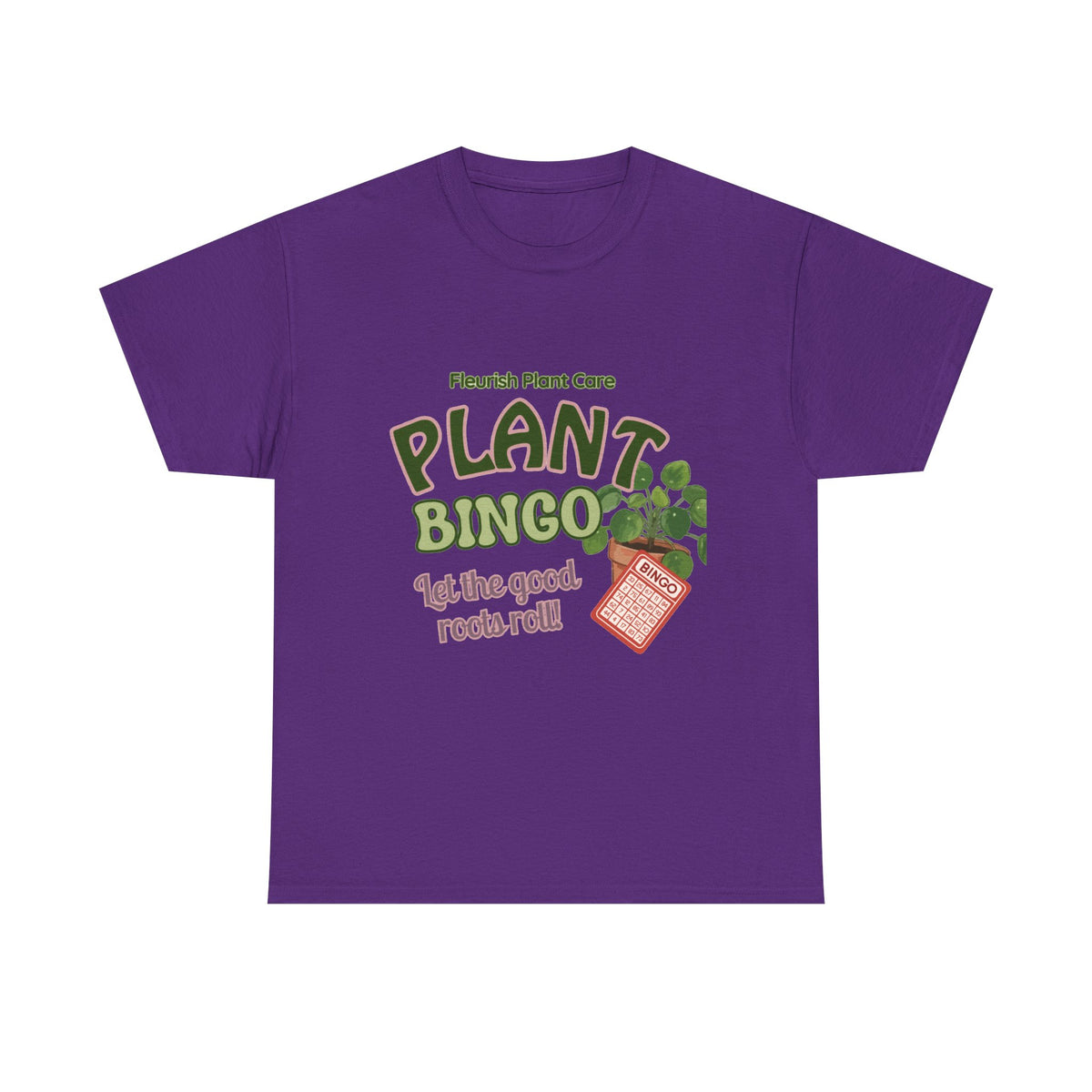 Plant Bingo T‑Shirt — "Let the Good Roots Roll" Plant Care Tee