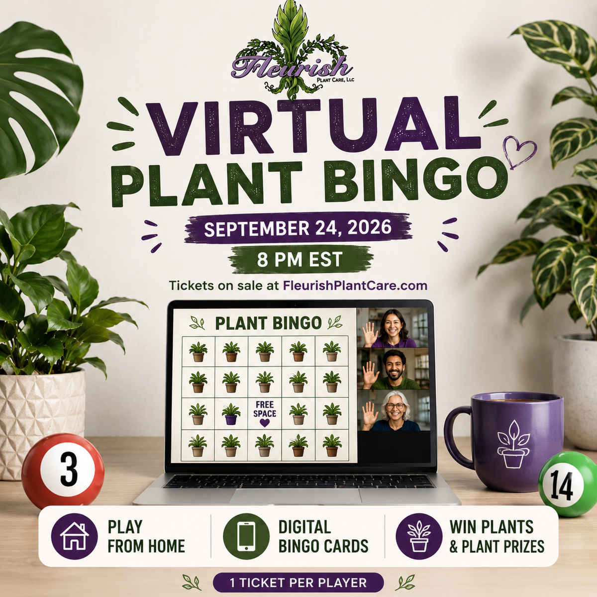 Virtual Plant Bingo Seat-September